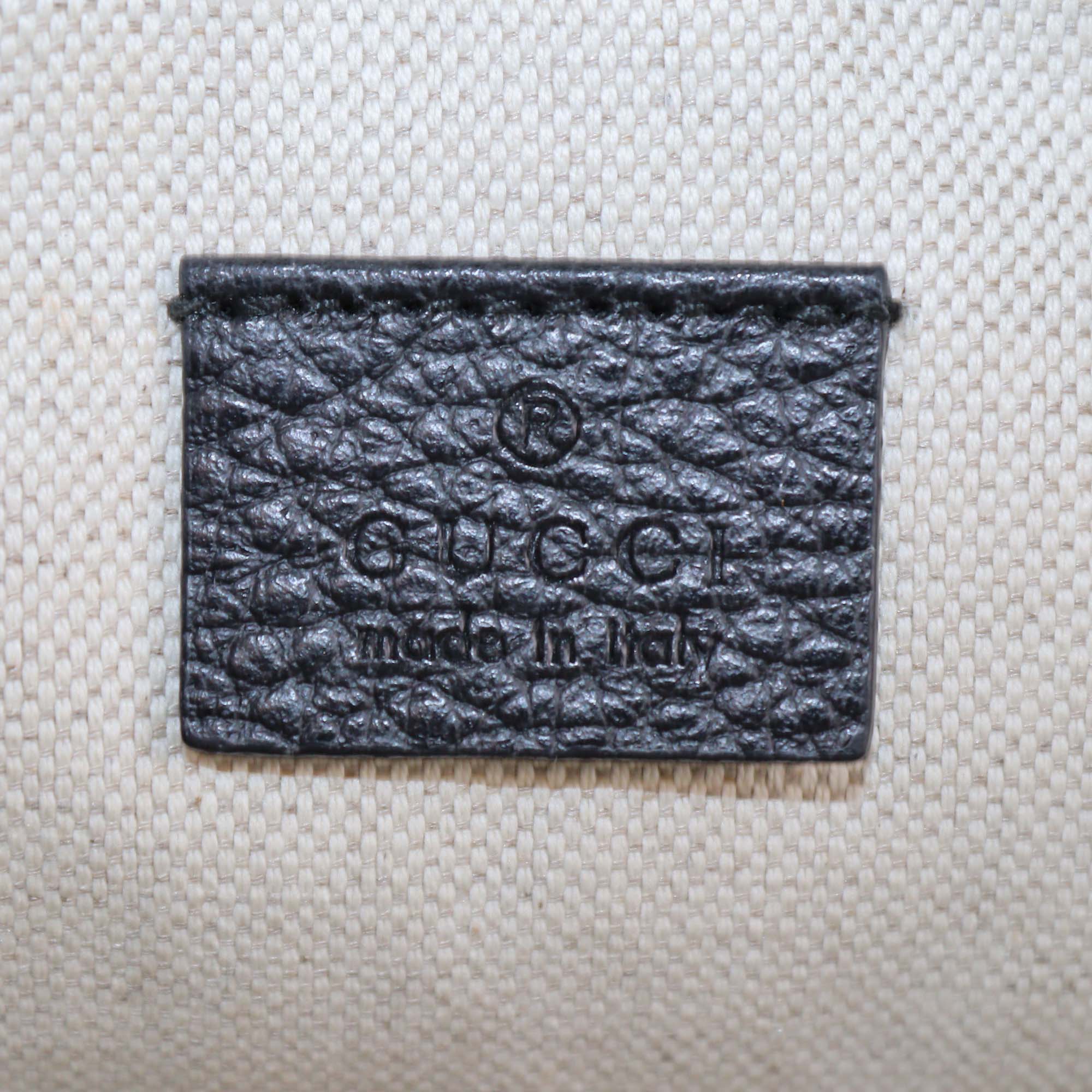 Gucci Black Leather Snake Print Camera Crossbody Bag