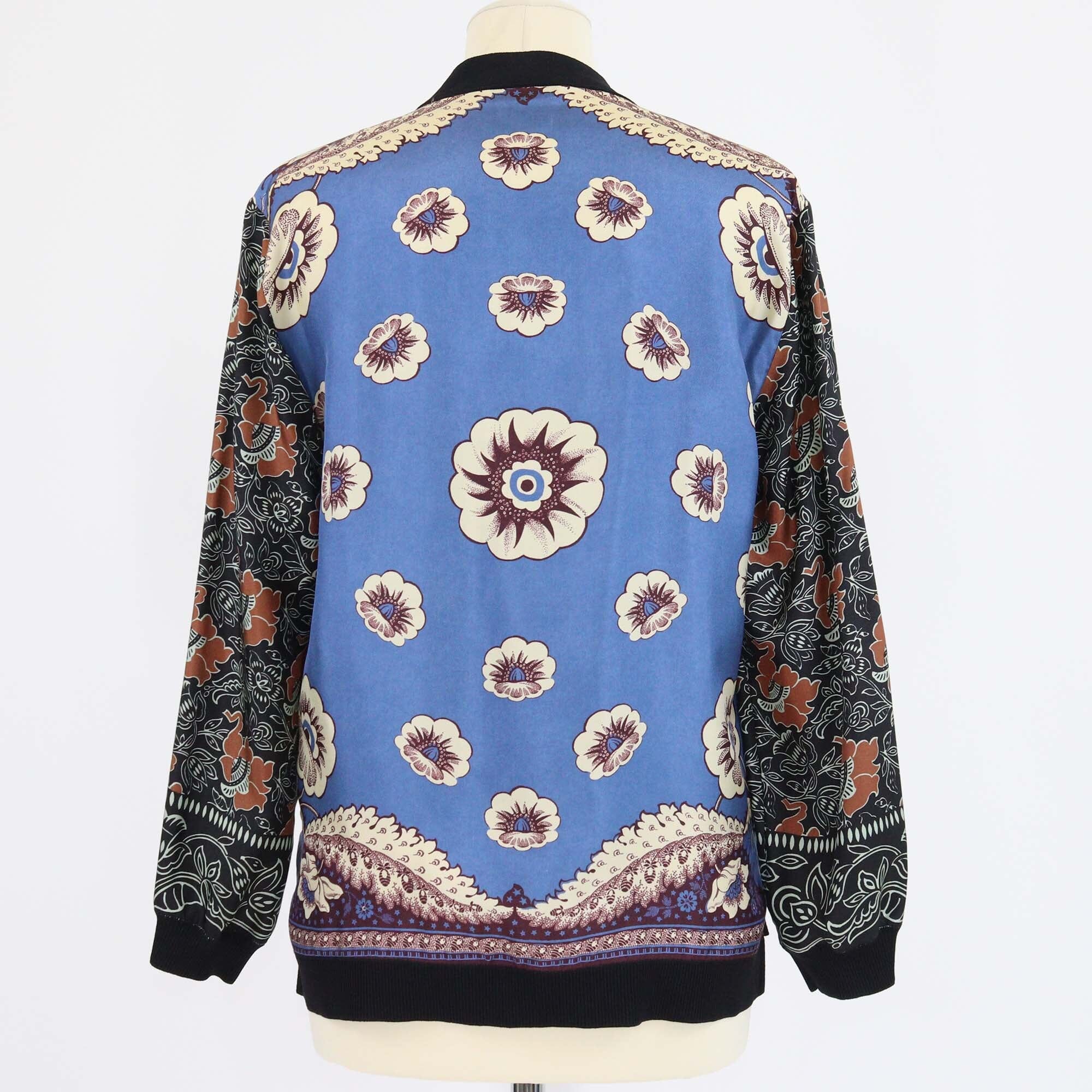 Valentino Multicolor Printed V Neck Cardigan Womens Valentino