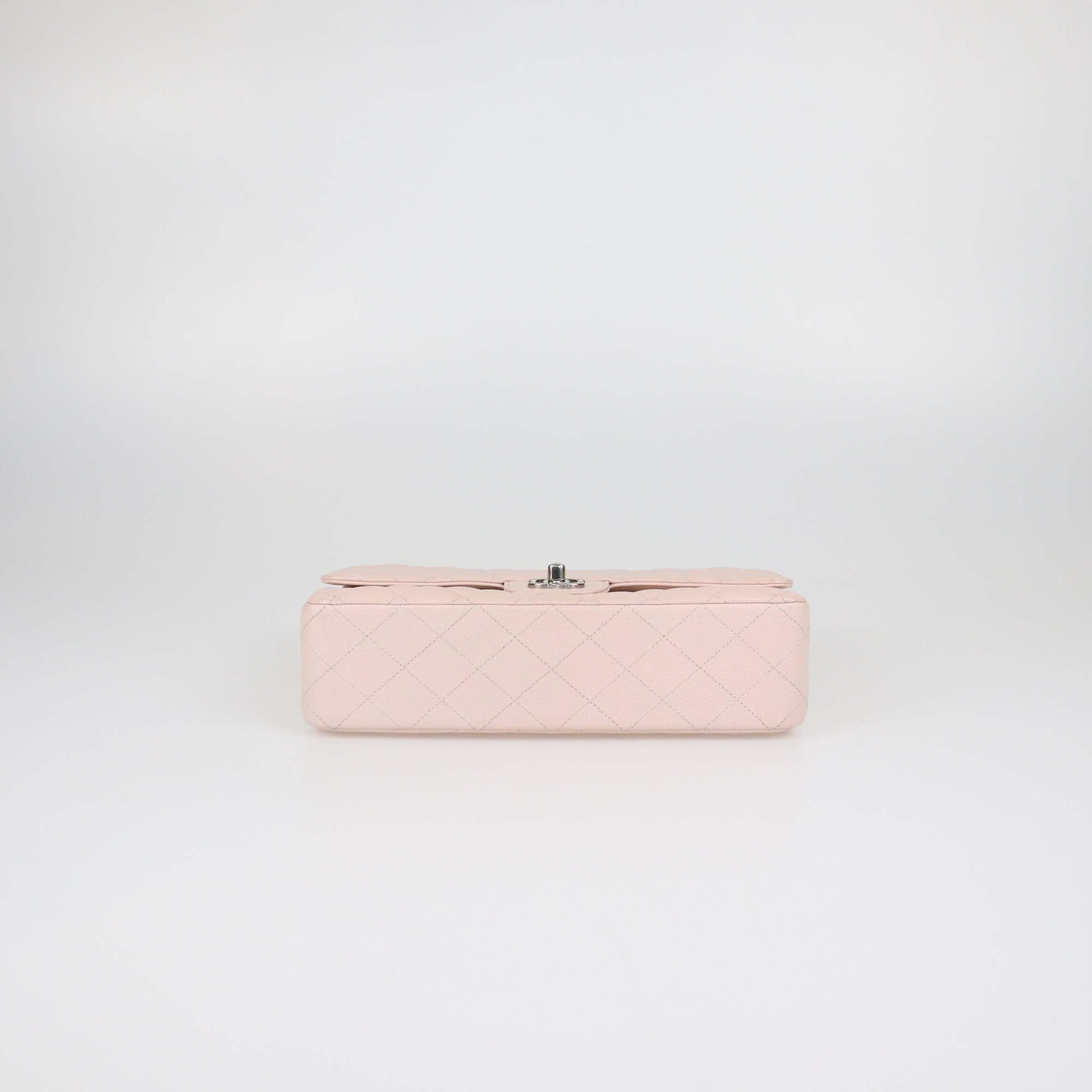 Chanel Pink Caviar Leather Medium Classic Double Flap Bag