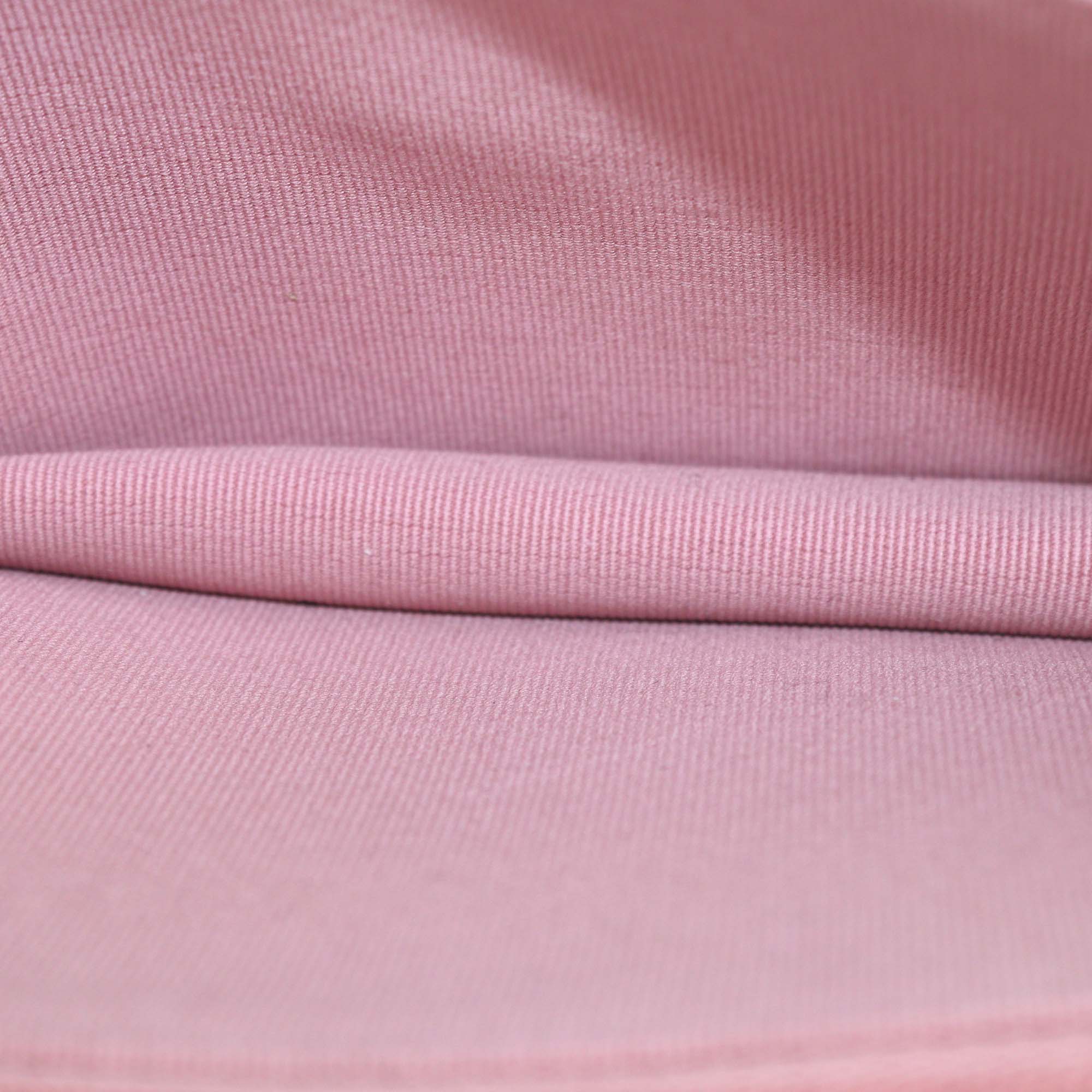 Chanel Pink Quilted Leather Crytal Flap Chain Clutch