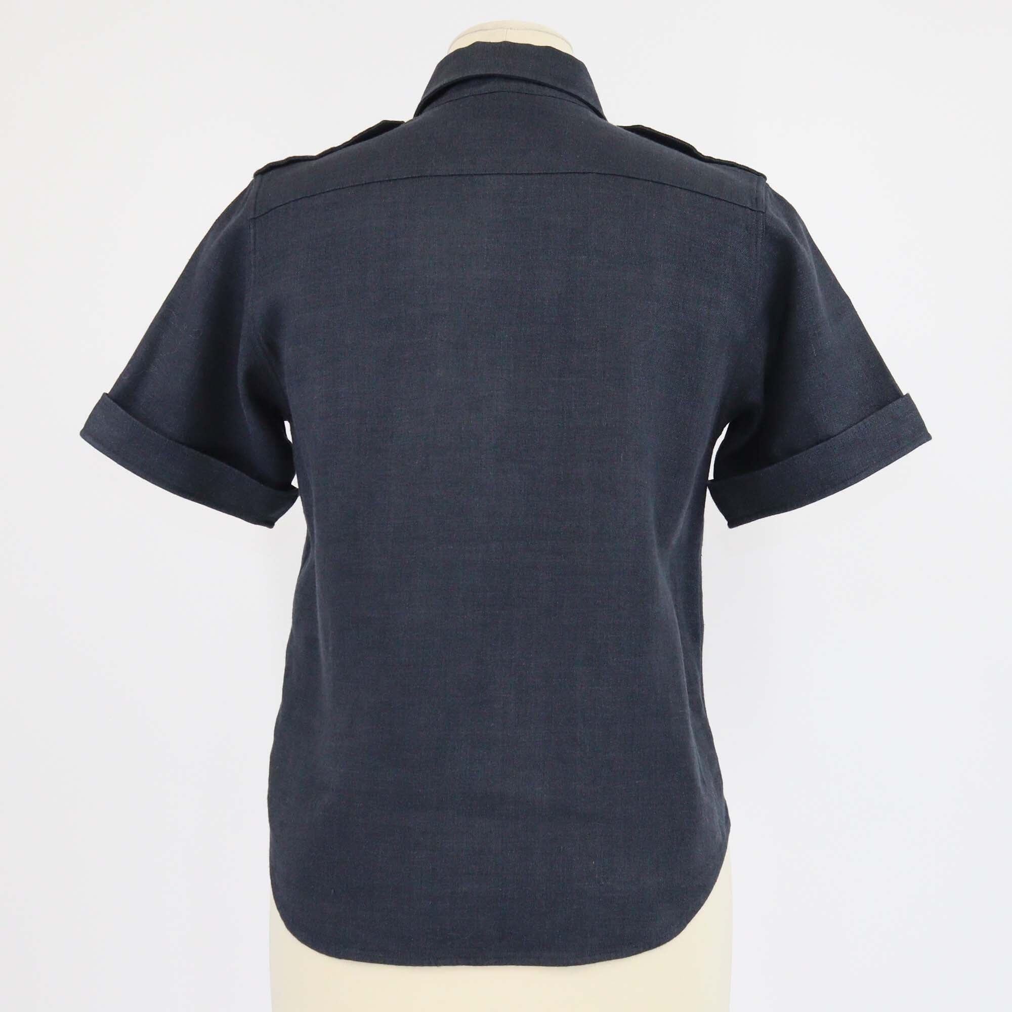 Loro Piana Black Two Patch Pocket Annalisa Shirt Womens Loro Piana