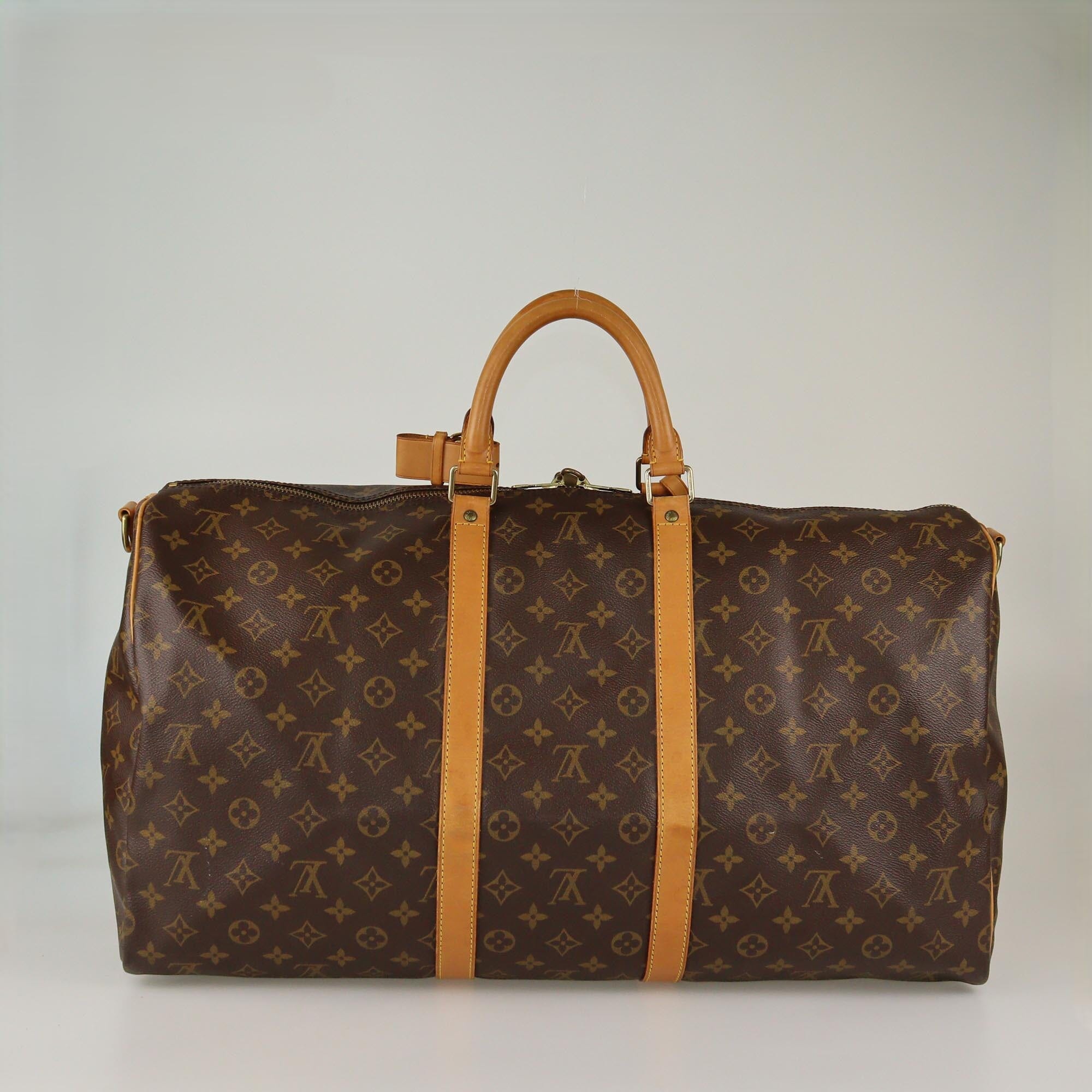 Louis Vuitton Monogram Keepall Bandouliere 55 Womens Louis Vuitton