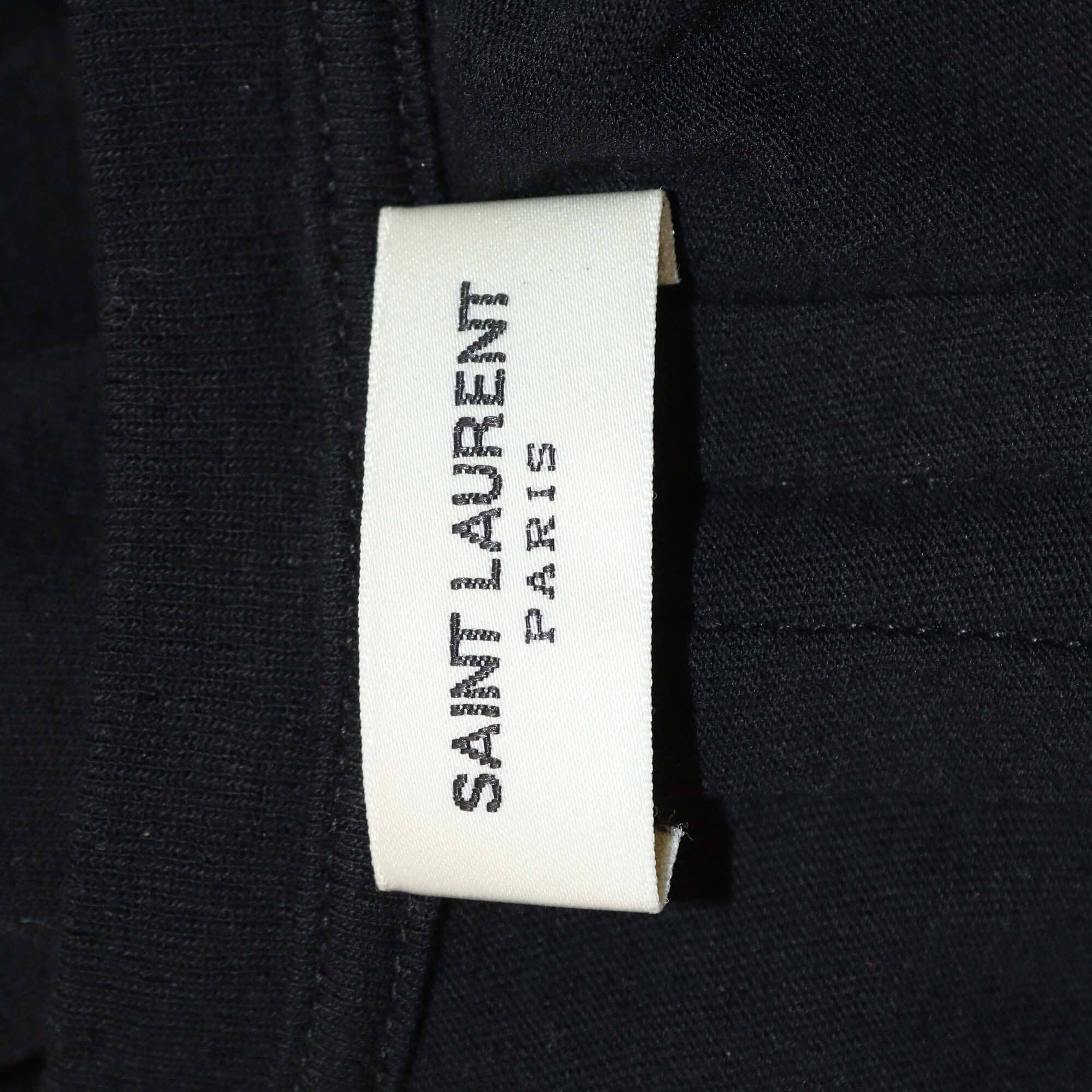 Saint Laurent Black Star Print Cap Sleeve T Shirt Womens Saint Laurent