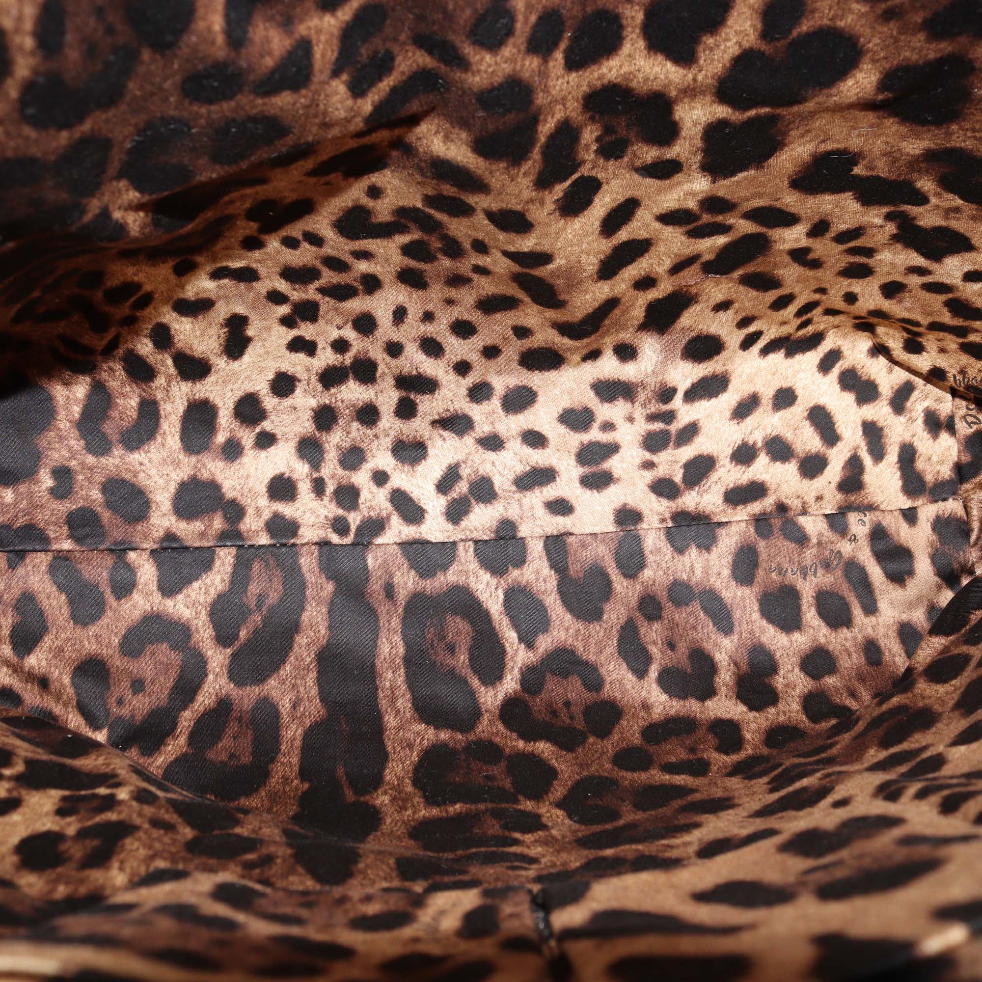 Dolce & Gabbana Black Quilted Leather Chain Shopping Tote