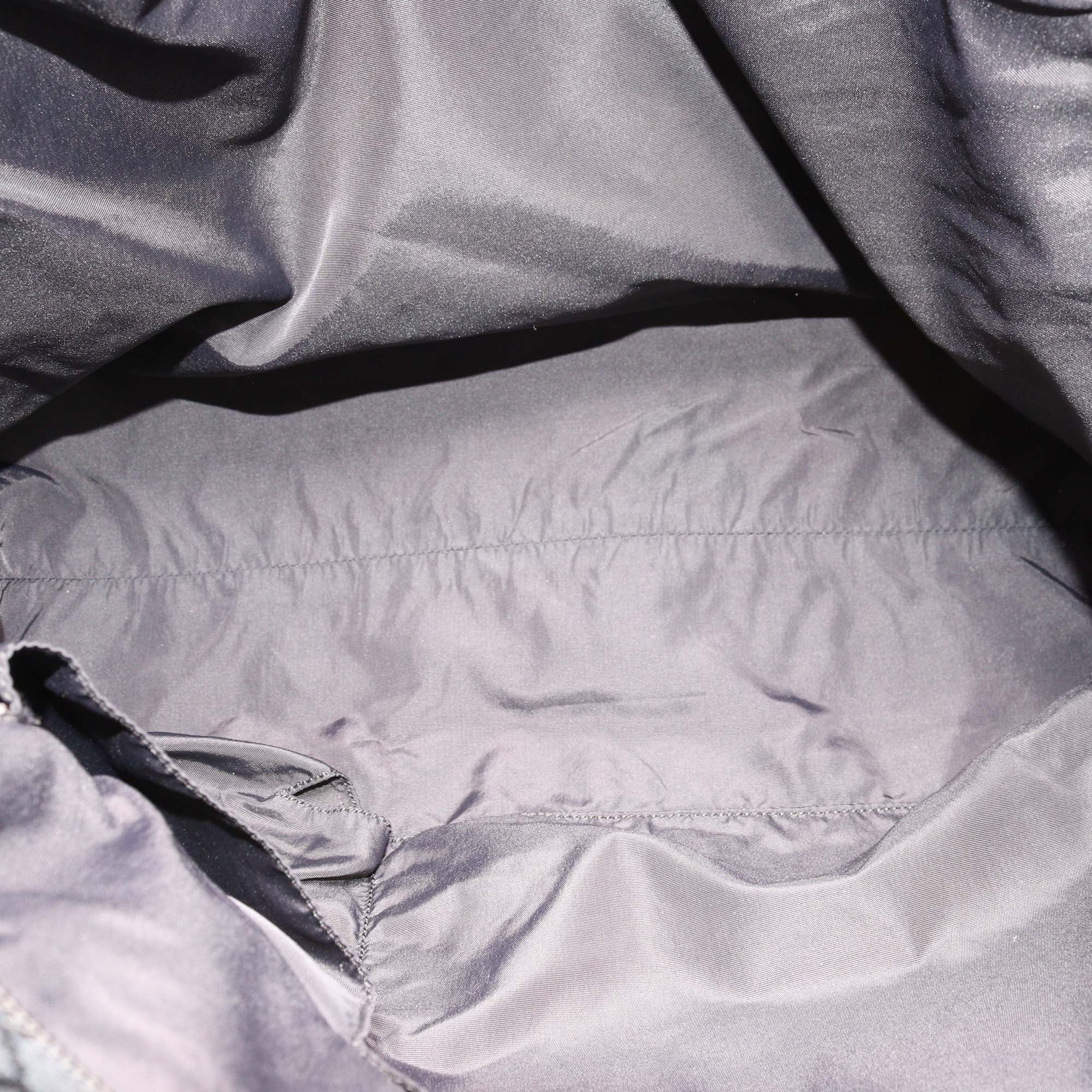 Gucci Black GG Canvas Web Handle Zip Tote