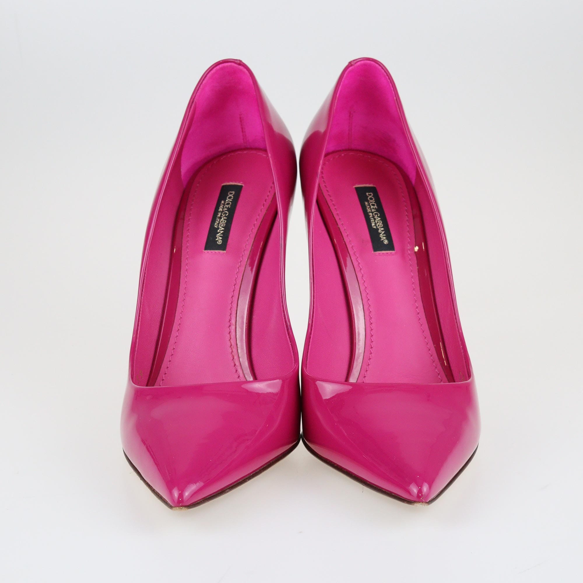 Fuchsia Pointed Toe Pumps Shoes Dolce and Gabbana
