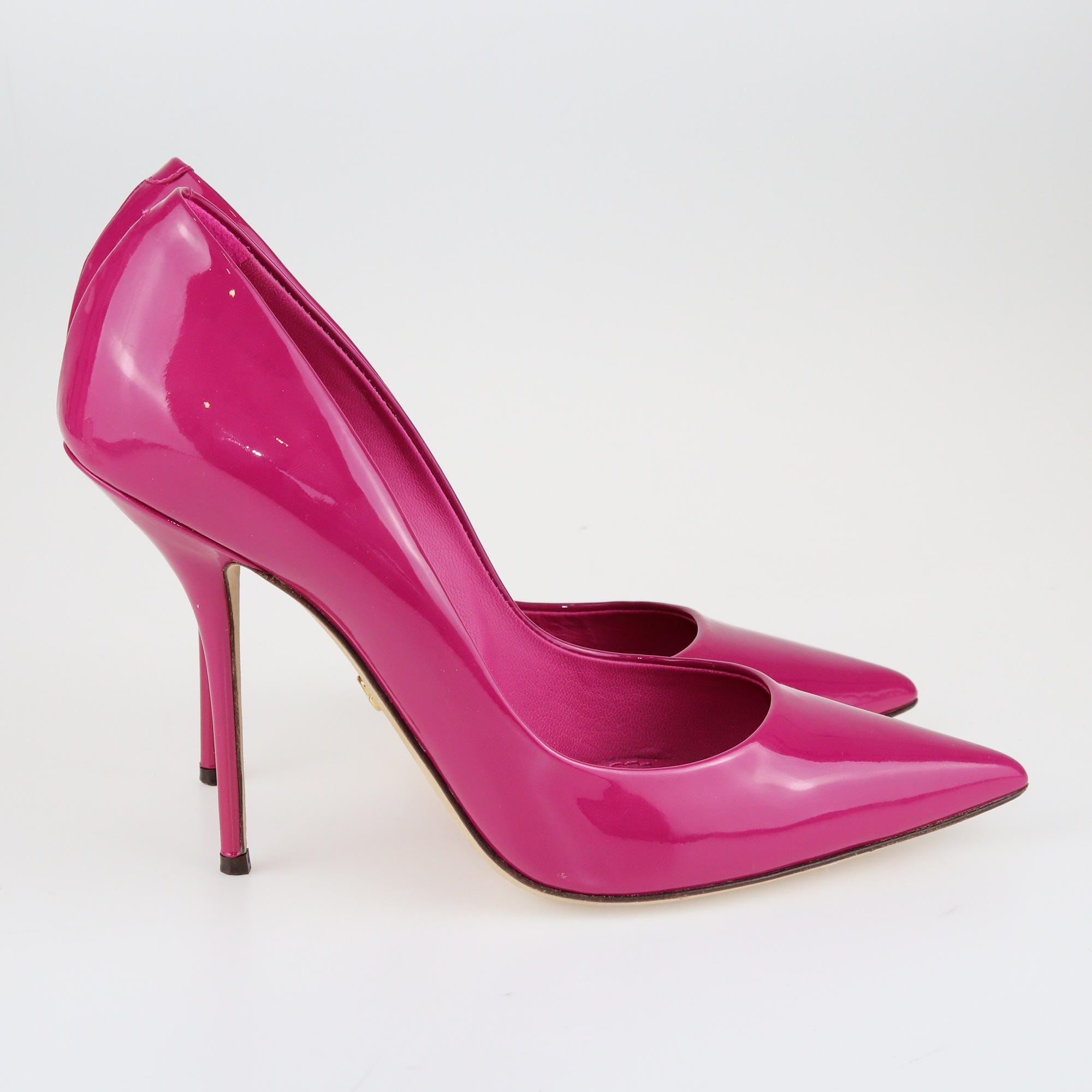 Fuchsia Pointed Toe Pumps Shoes Dolce and Gabbana