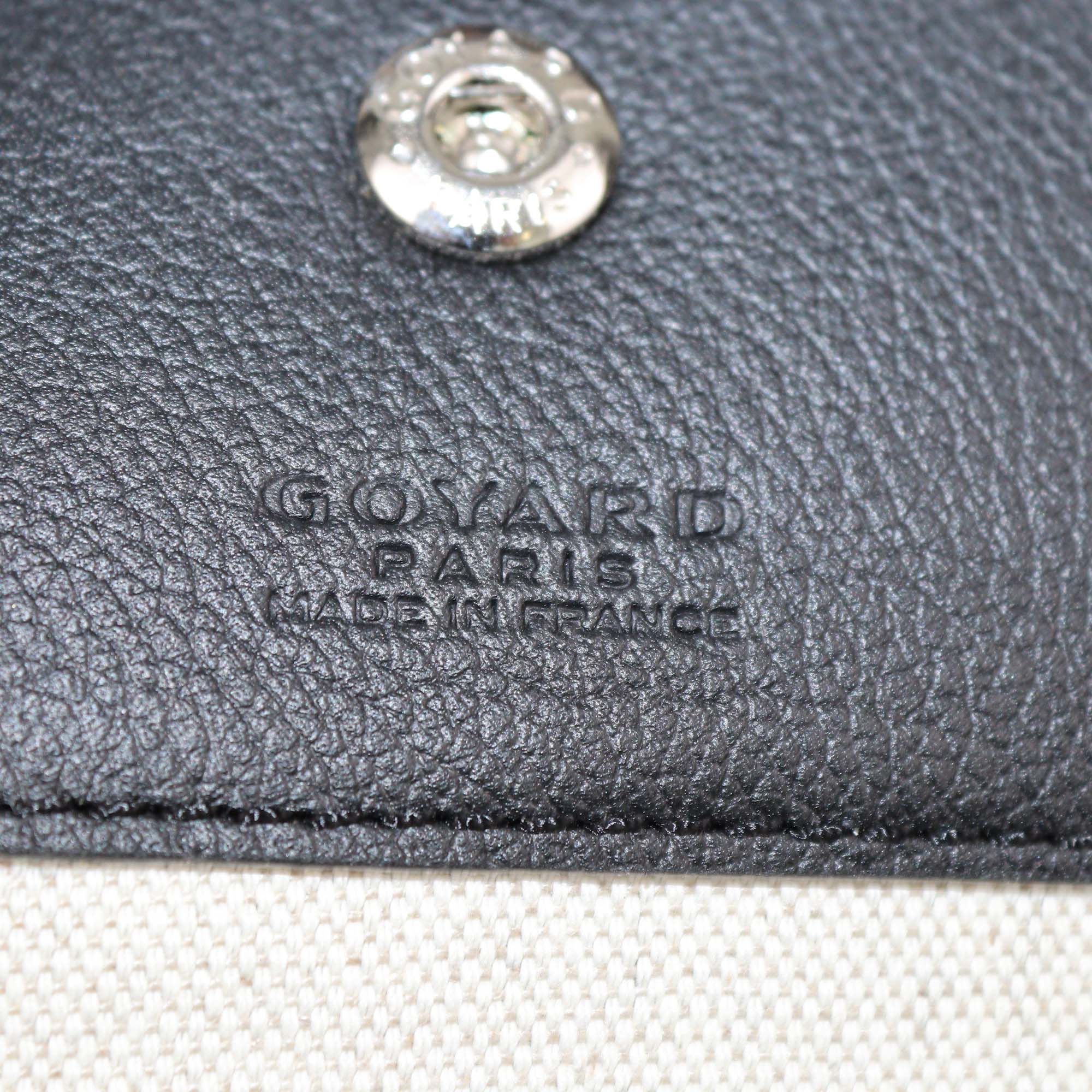 Goyard Black Goyardine Coated Canvas St Louis PM Tote