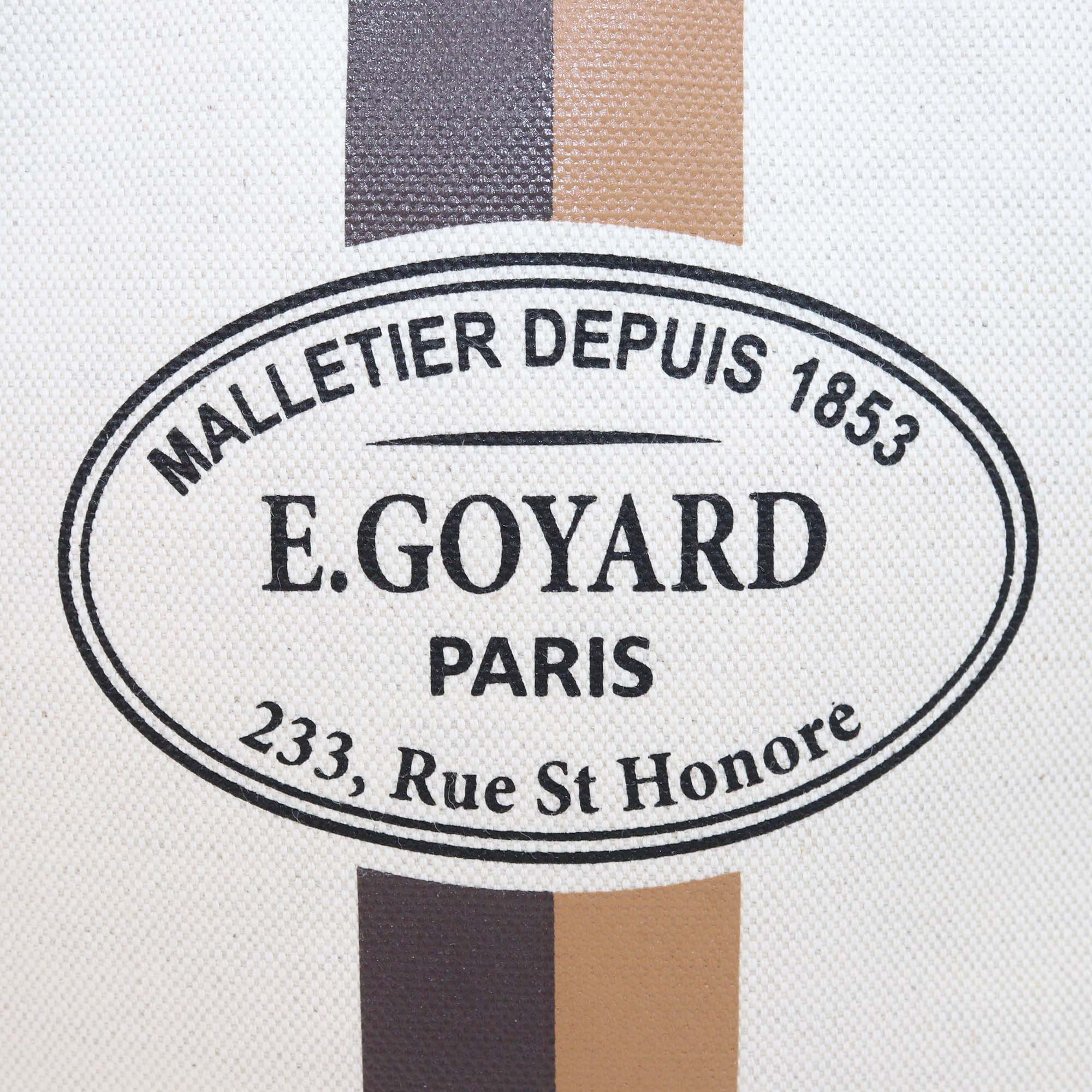 Goyard Light Beige Canvas Necessaire Organizer Pouch