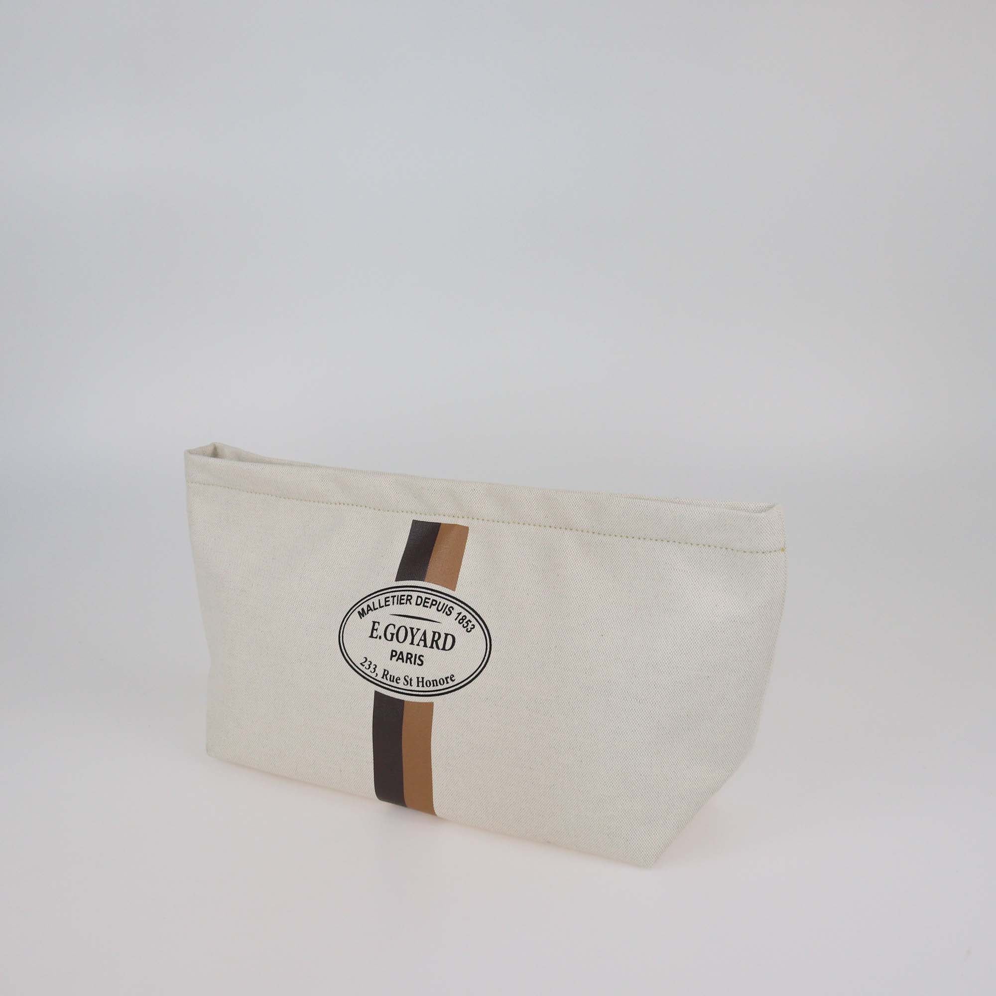 Goyard Light Beige Canvas Necessaire Organizer Pouch