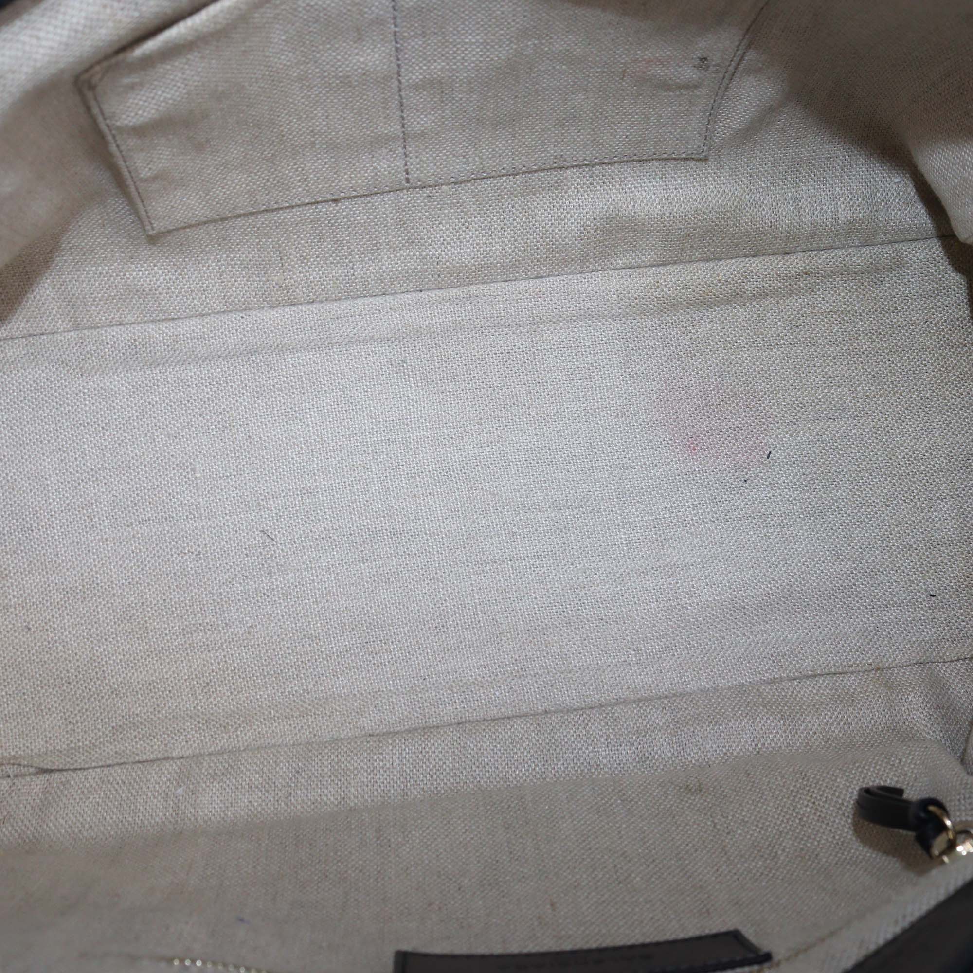 Balenciaga Black/Cream Leather & Snakeskin Padlock Tote