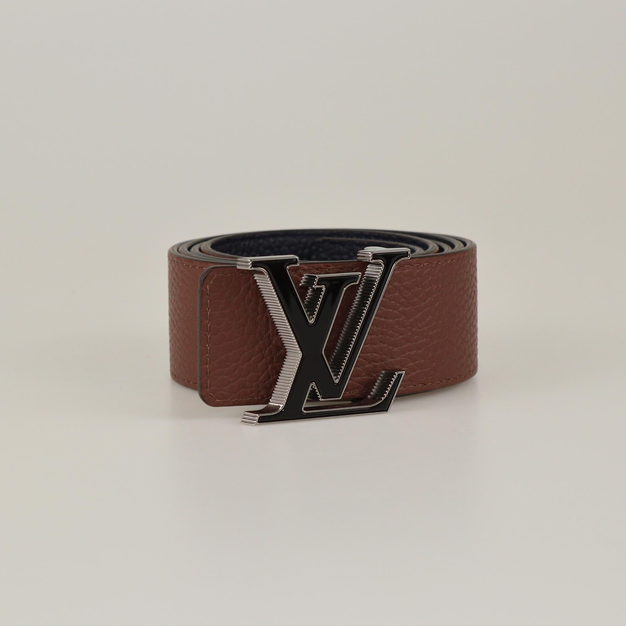 Louis Vuitton Black/Brown 40mm LV Tilt Reversible Belt Womens Louis Vuitton