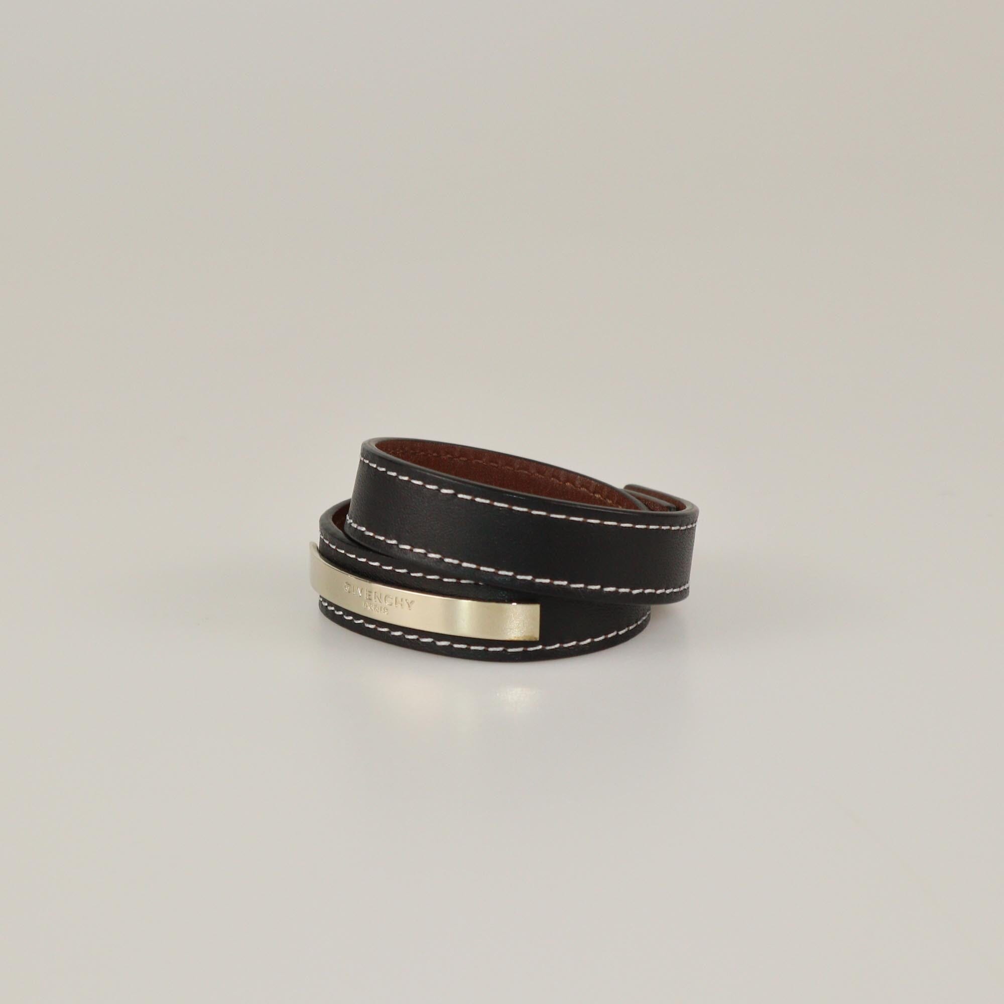 Givenchy Black Wrap Around Bracelet Womens Givenchy