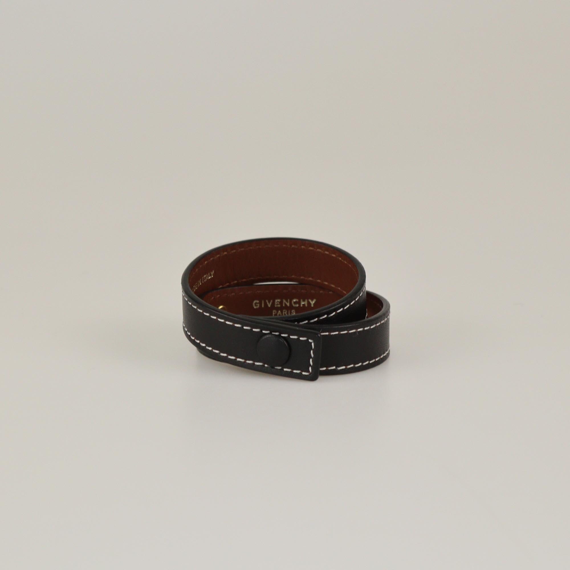 Givenchy Black Wrap Around Bracelet Womens Givenchy