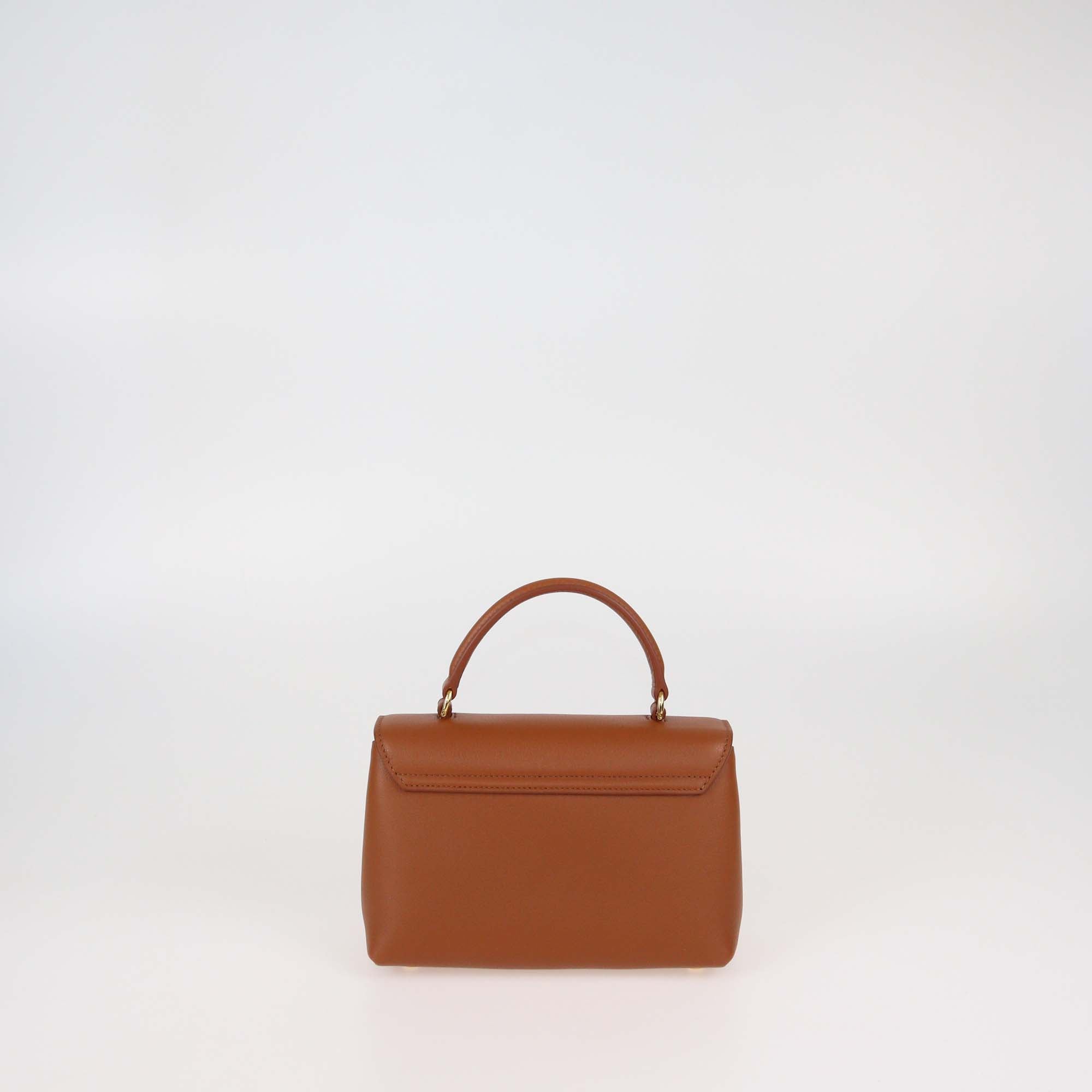 Celine Tan Leather Teen Nino Top Handle Bag