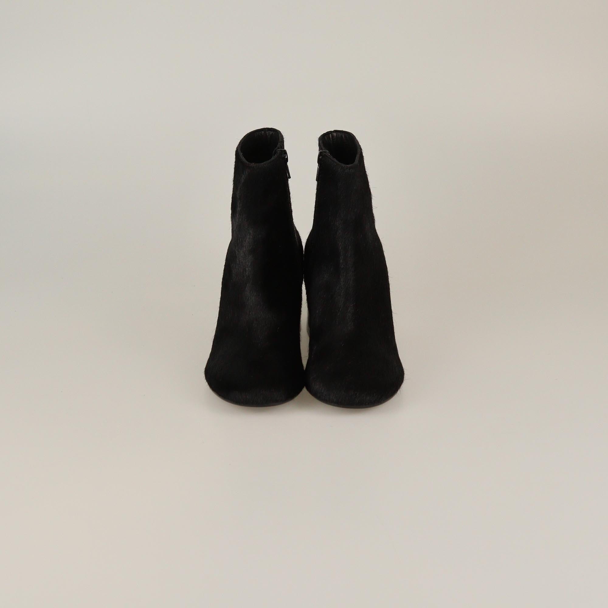 Maison Martin Margiela Black Block Heel Tabi Boots Womens Maison Martin Margiela