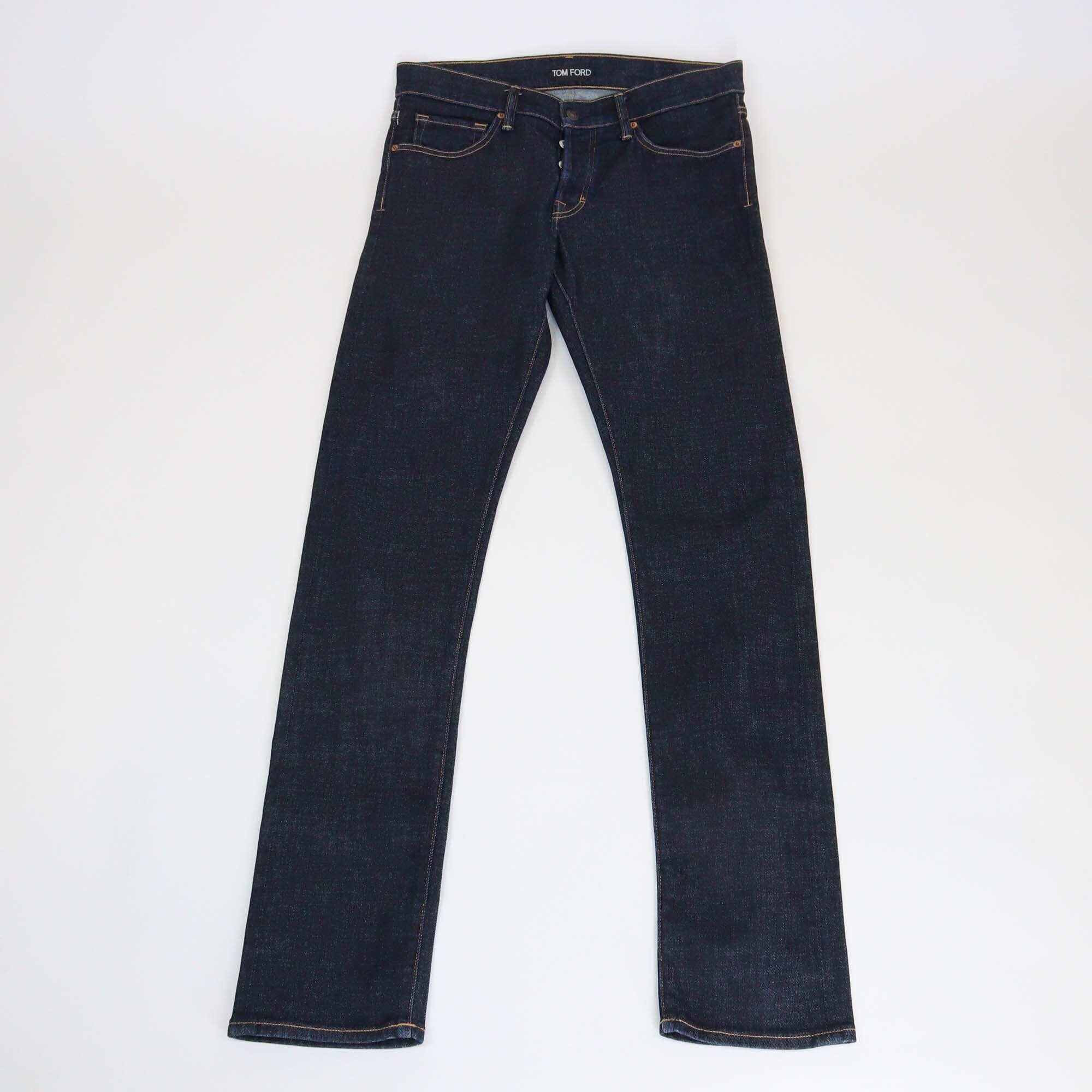 Tom Ford Black Denim Slim Fit Pants Mens Tom Ford