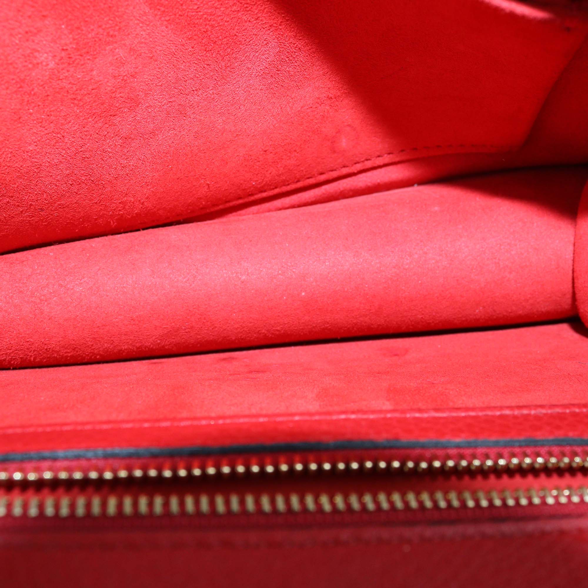 Christian Dior Red Leather Small Diorama Flap Bag