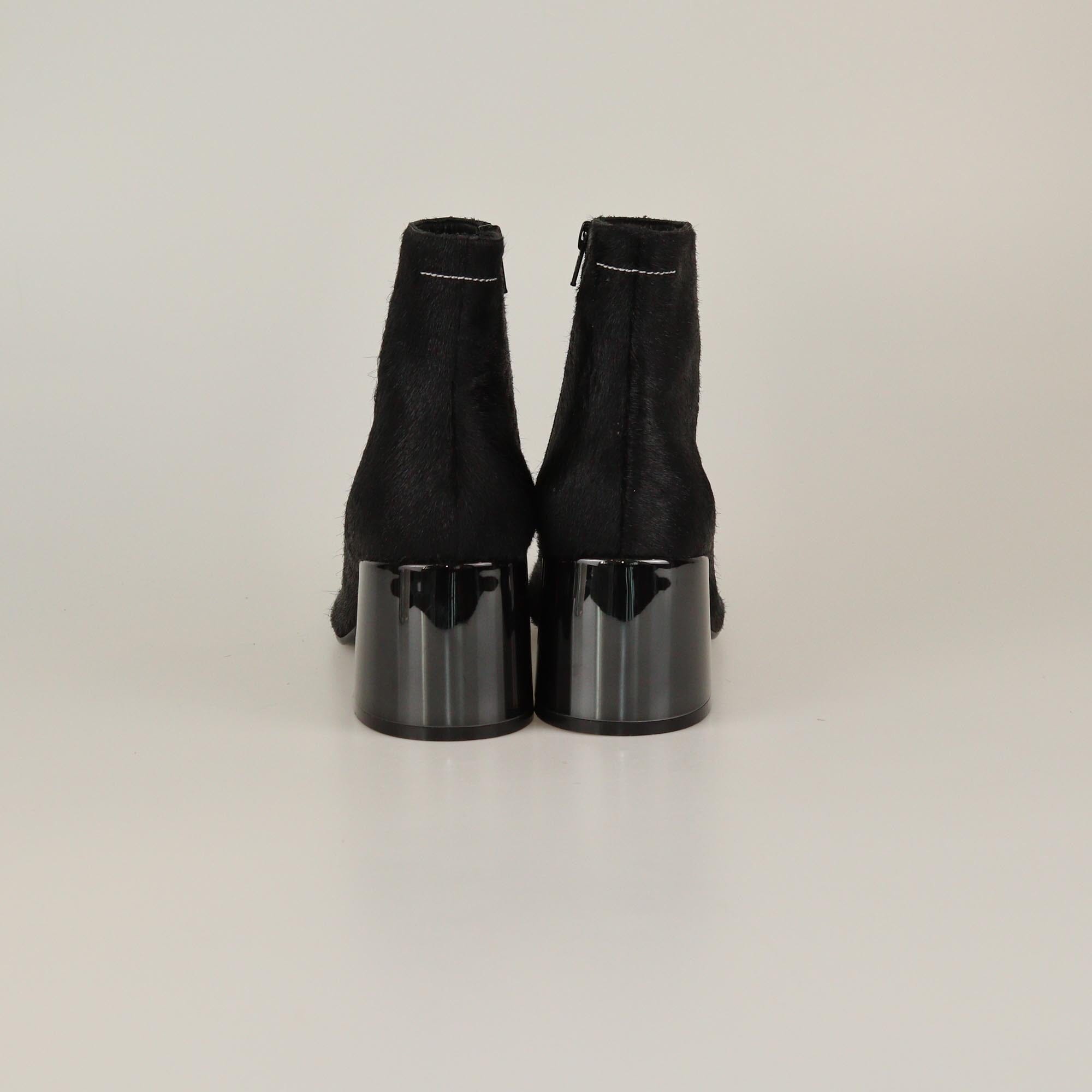 Maison Martin Margiela Black Block Heel Tabi Boots Womens Maison Martin Margiela