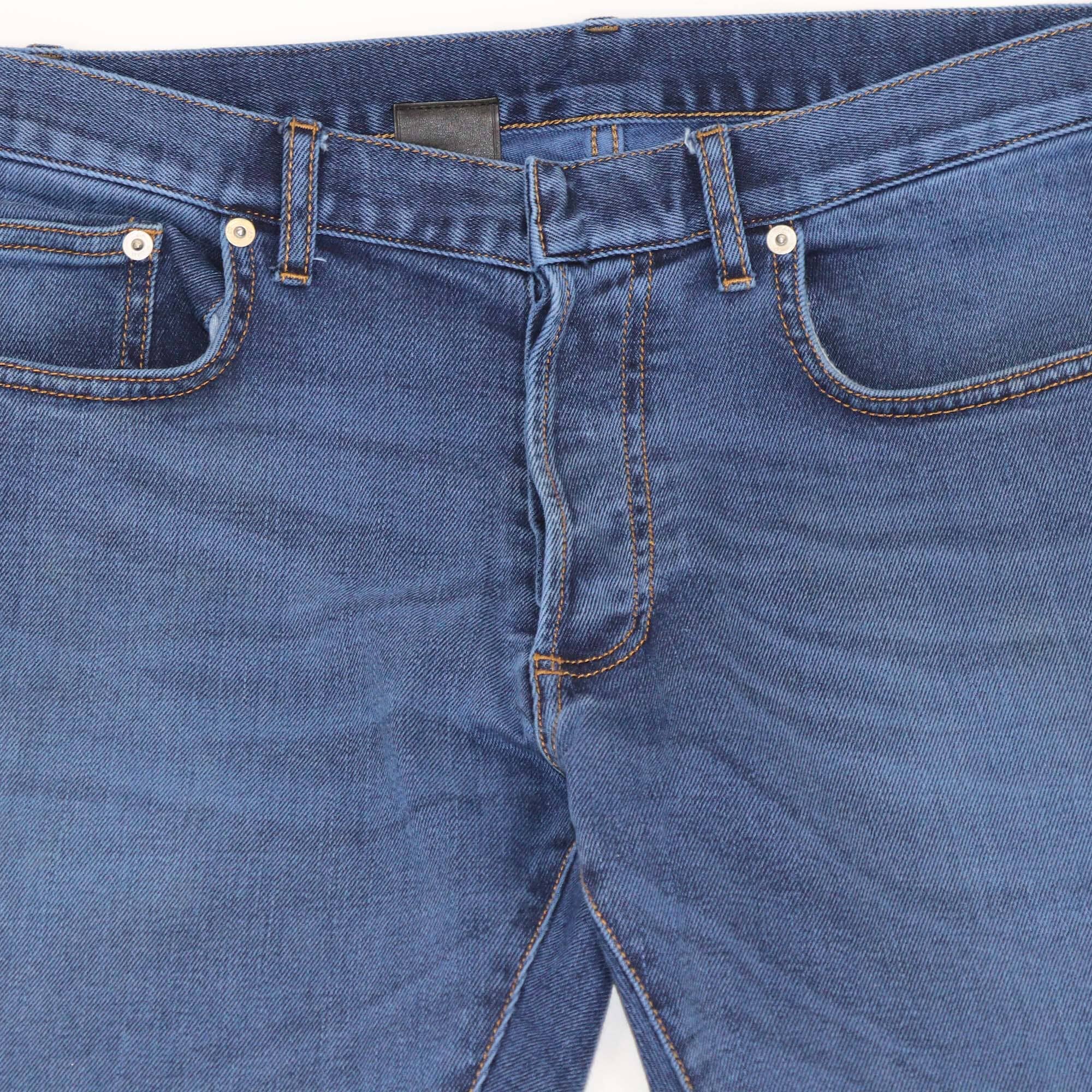 Dior Homme Dark Blue Denim Straight Pants Mens Dior Homme