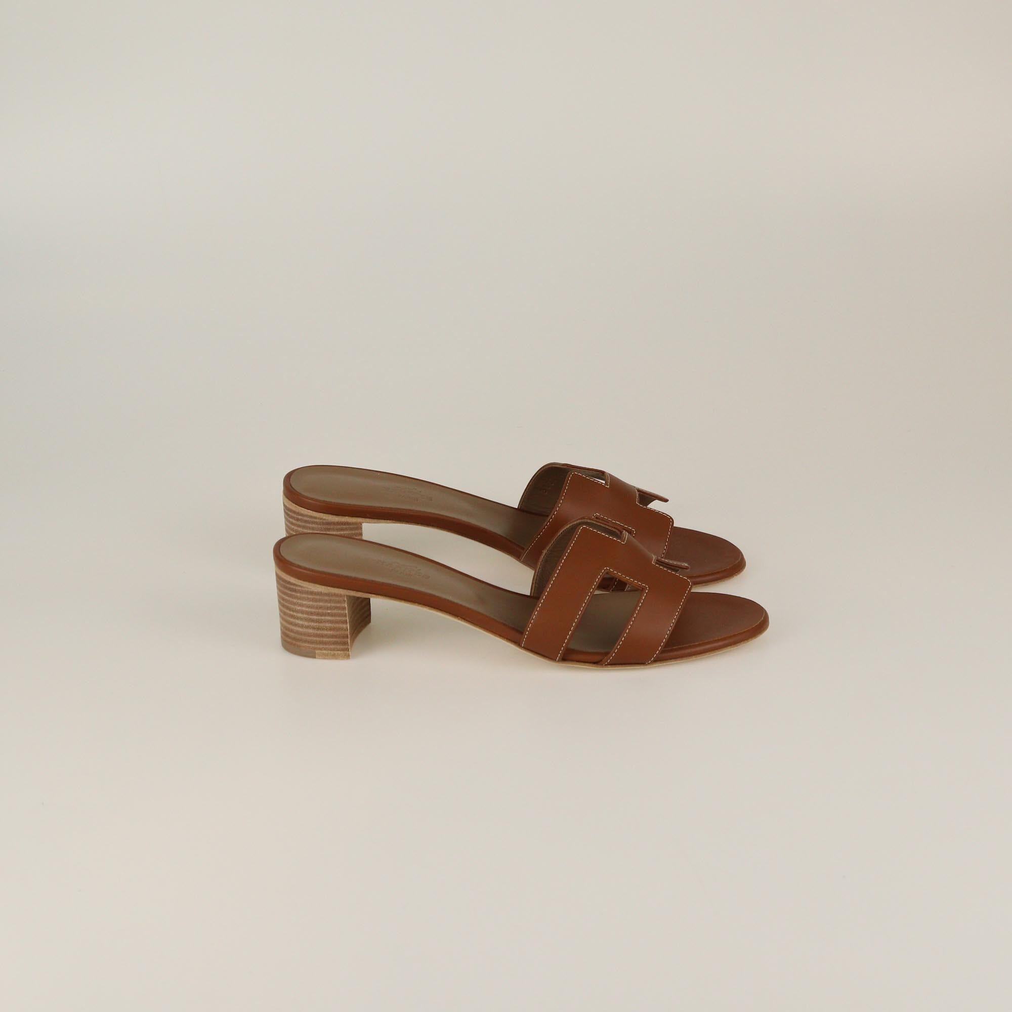 Hermes Gold Oasis Sandals Womens Hermes