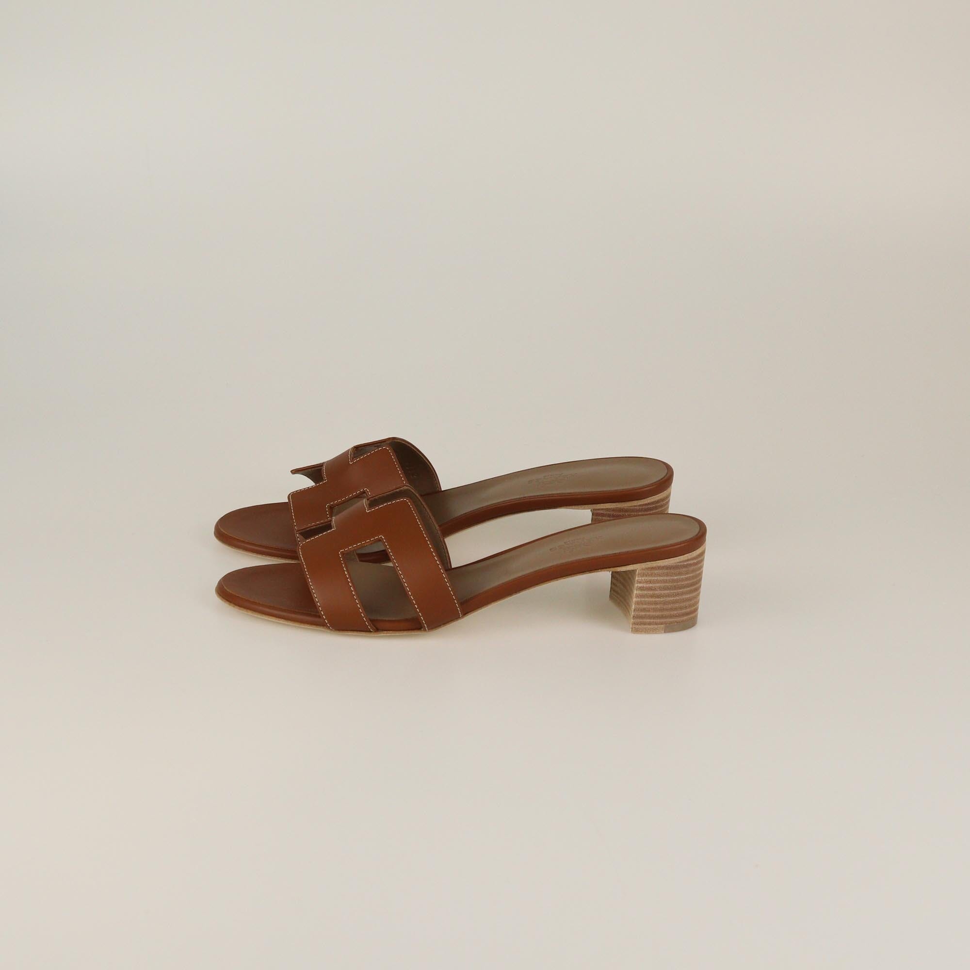 Hermes Gold Oasis Sandals Womens Hermes
