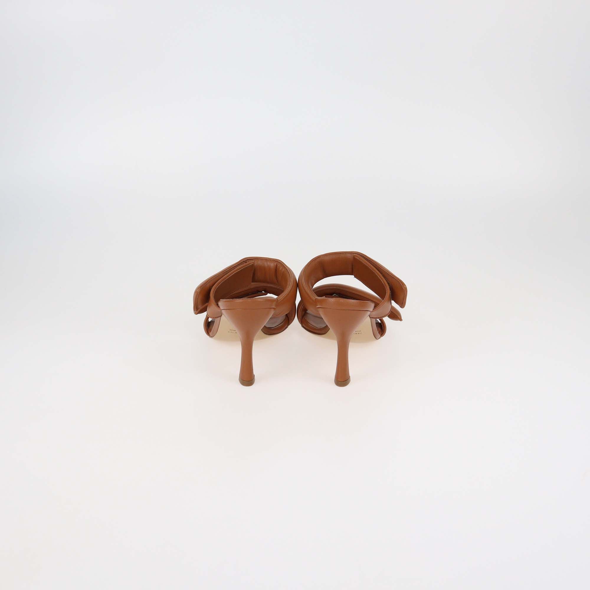 Gia x Pernille Teisbaek Chestnut Leather Sandals