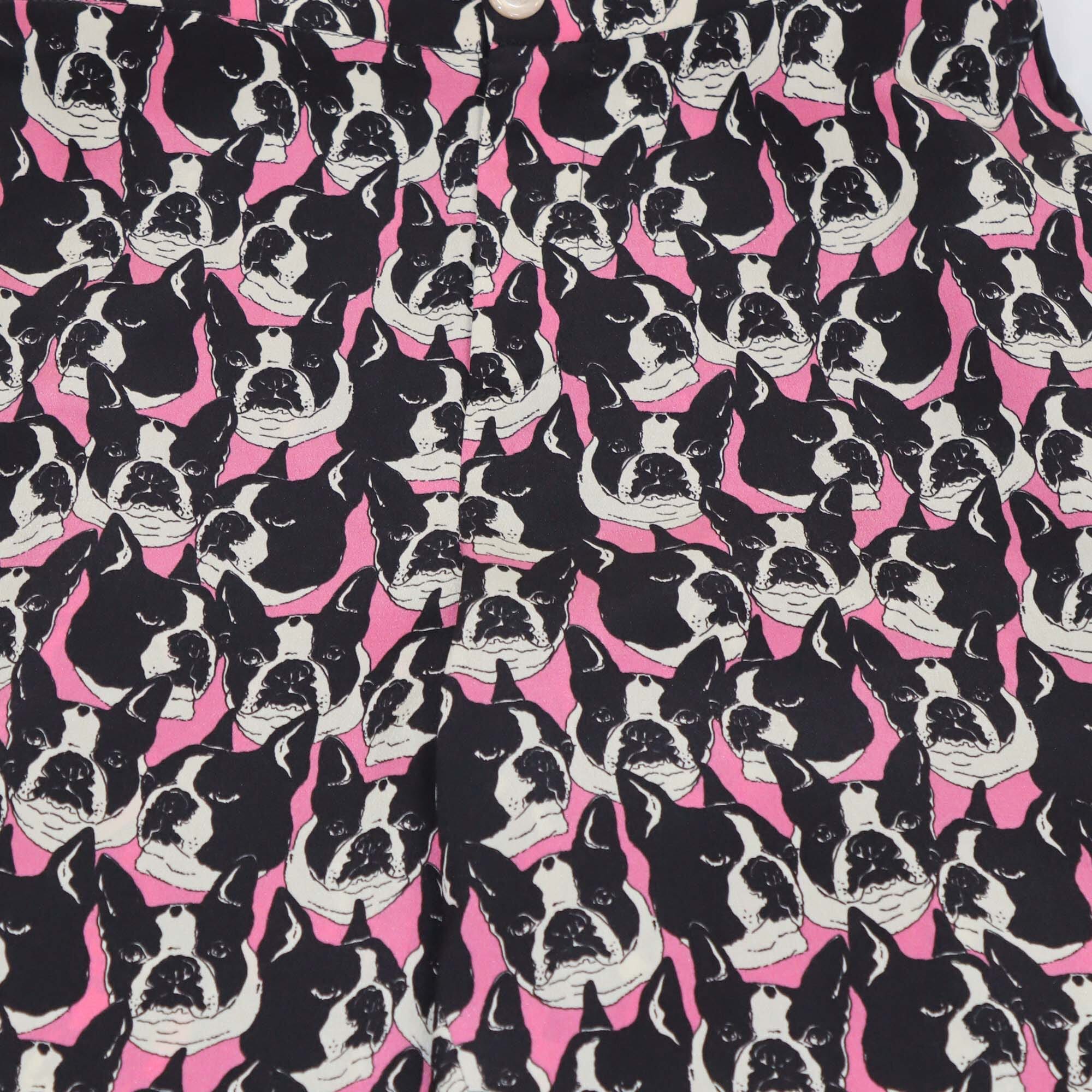 Gucci Tricolor Dog Print Pants Womens Gucci