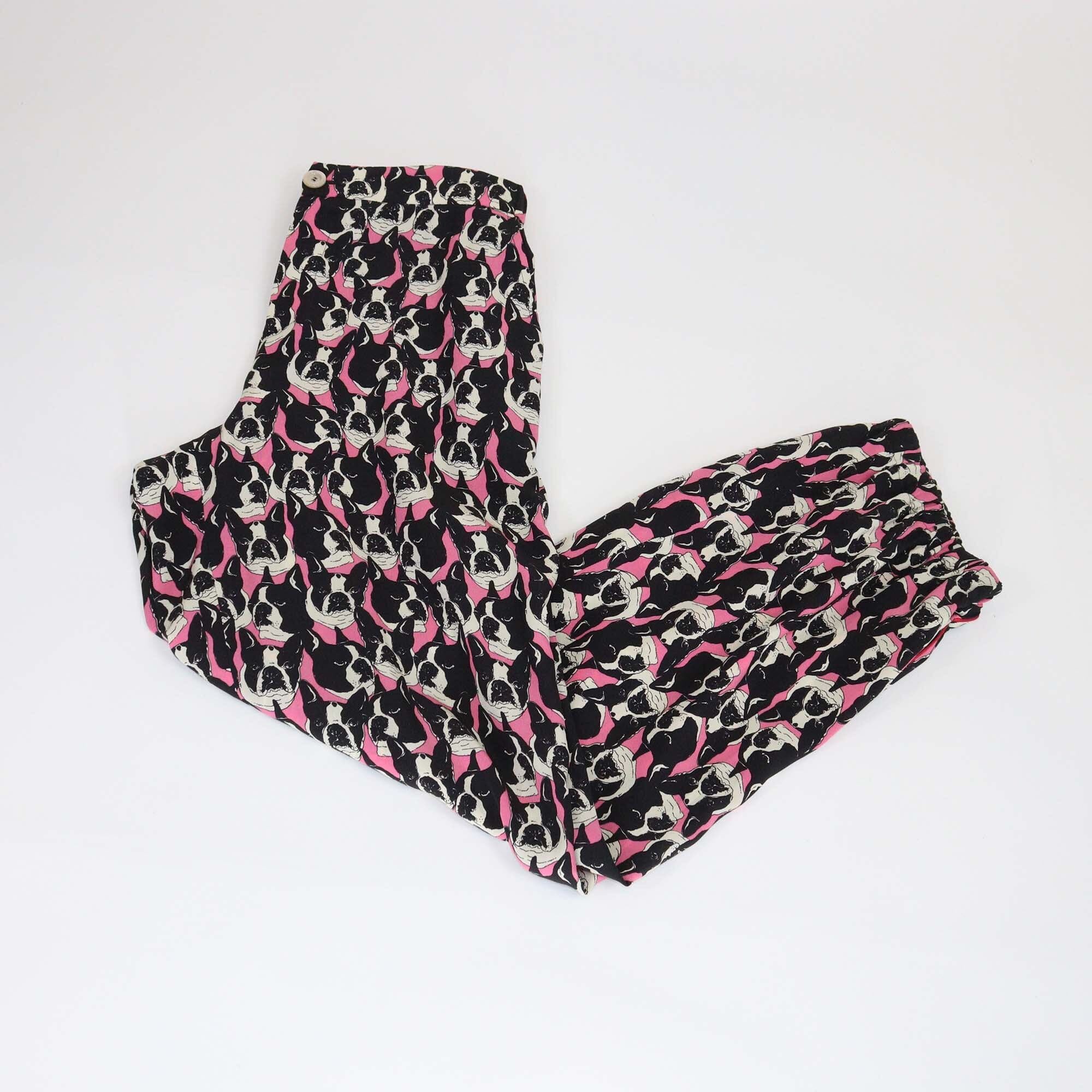 Gucci Tricolor Dog Print Pants Womens Gucci