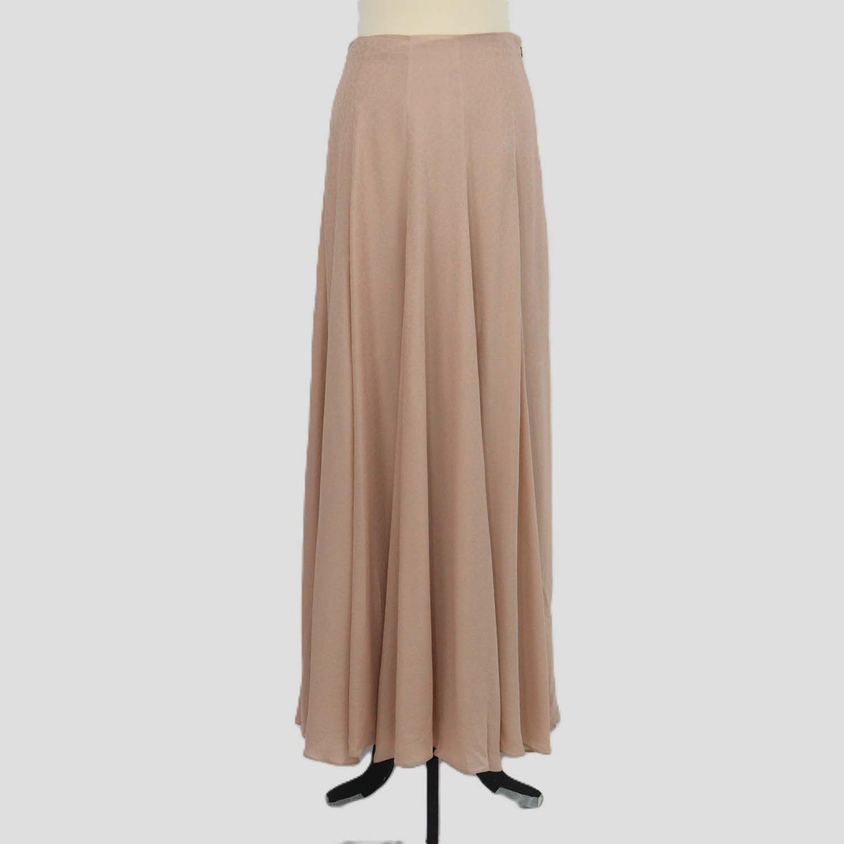 Loro Piana Beige Silk Ceramic Mandala Monika Maxi Skirt