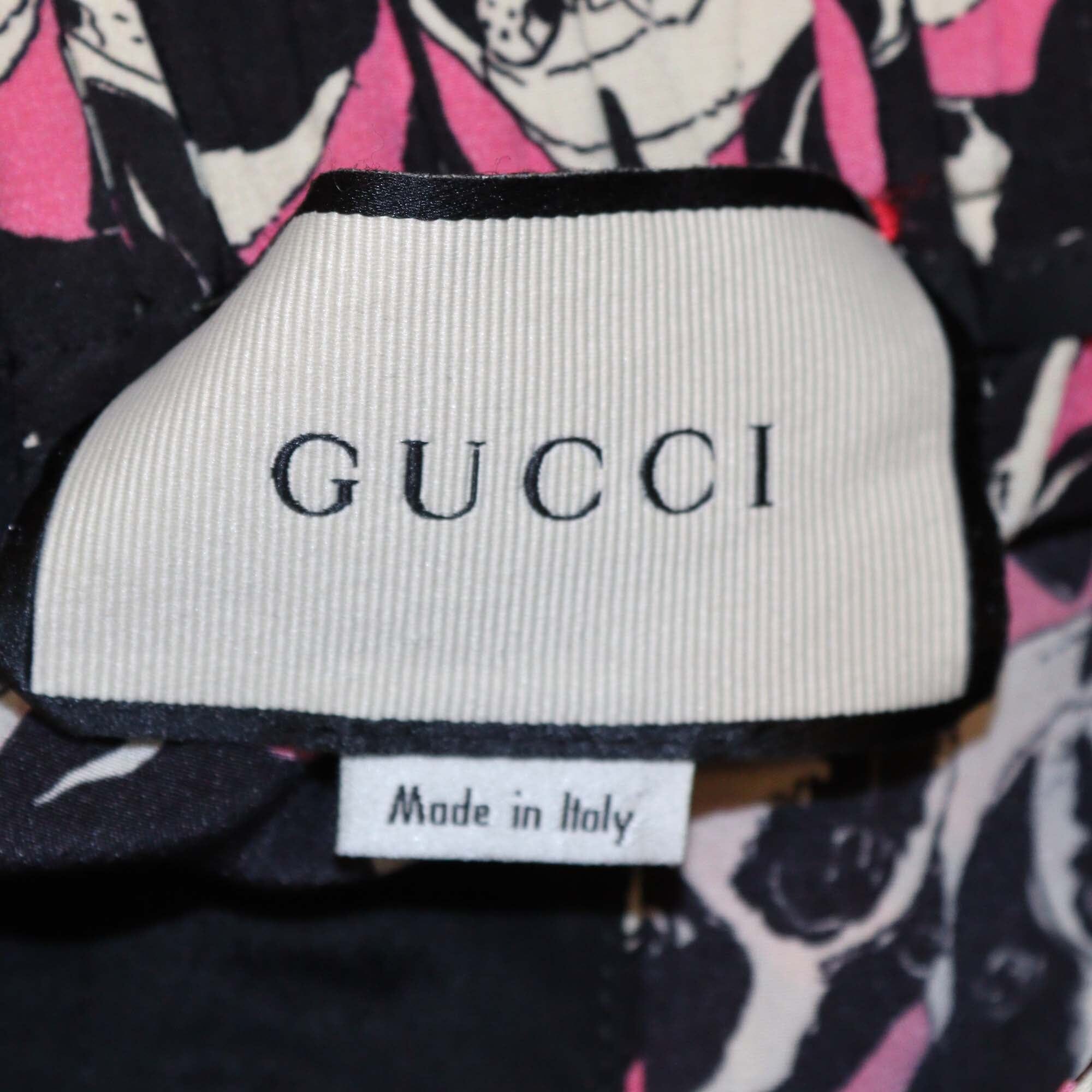 Gucci Tricolor Dog Print Pants Womens Gucci