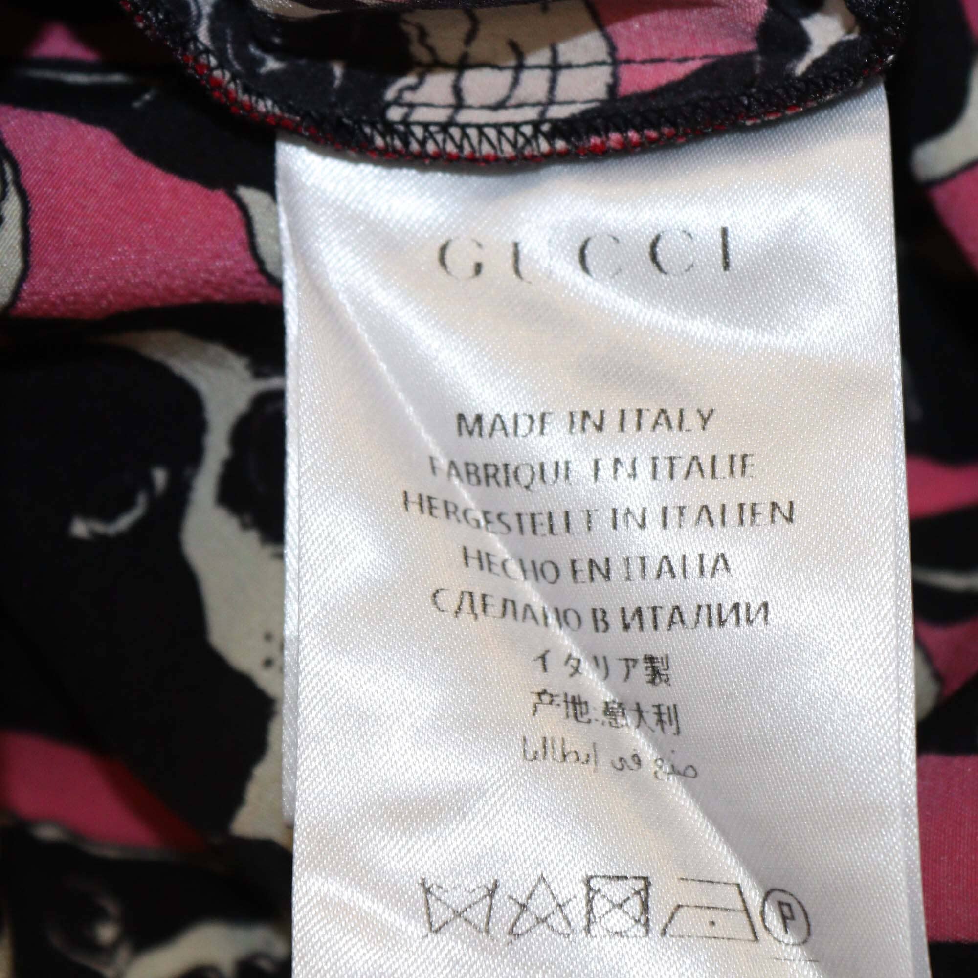 Gucci Tricolor Dog Print Pants Womens Gucci