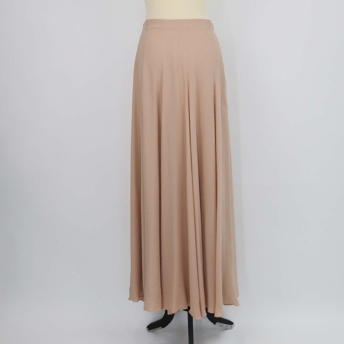 Loro Piana Beige Silk Ceramic Mandala Monika Maxi Skirt