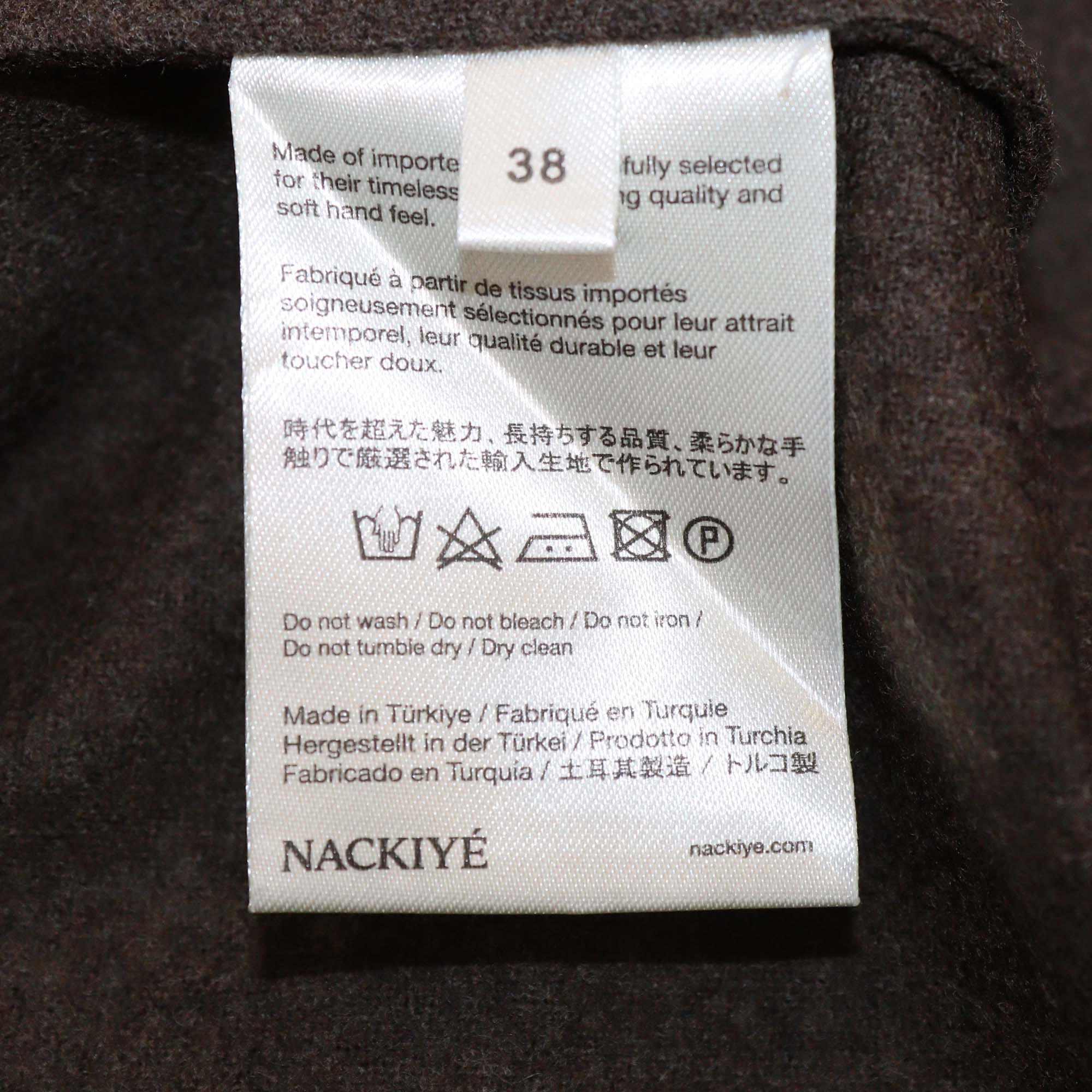 Nackiye Dark Choco Wool Grand Bazaar Top