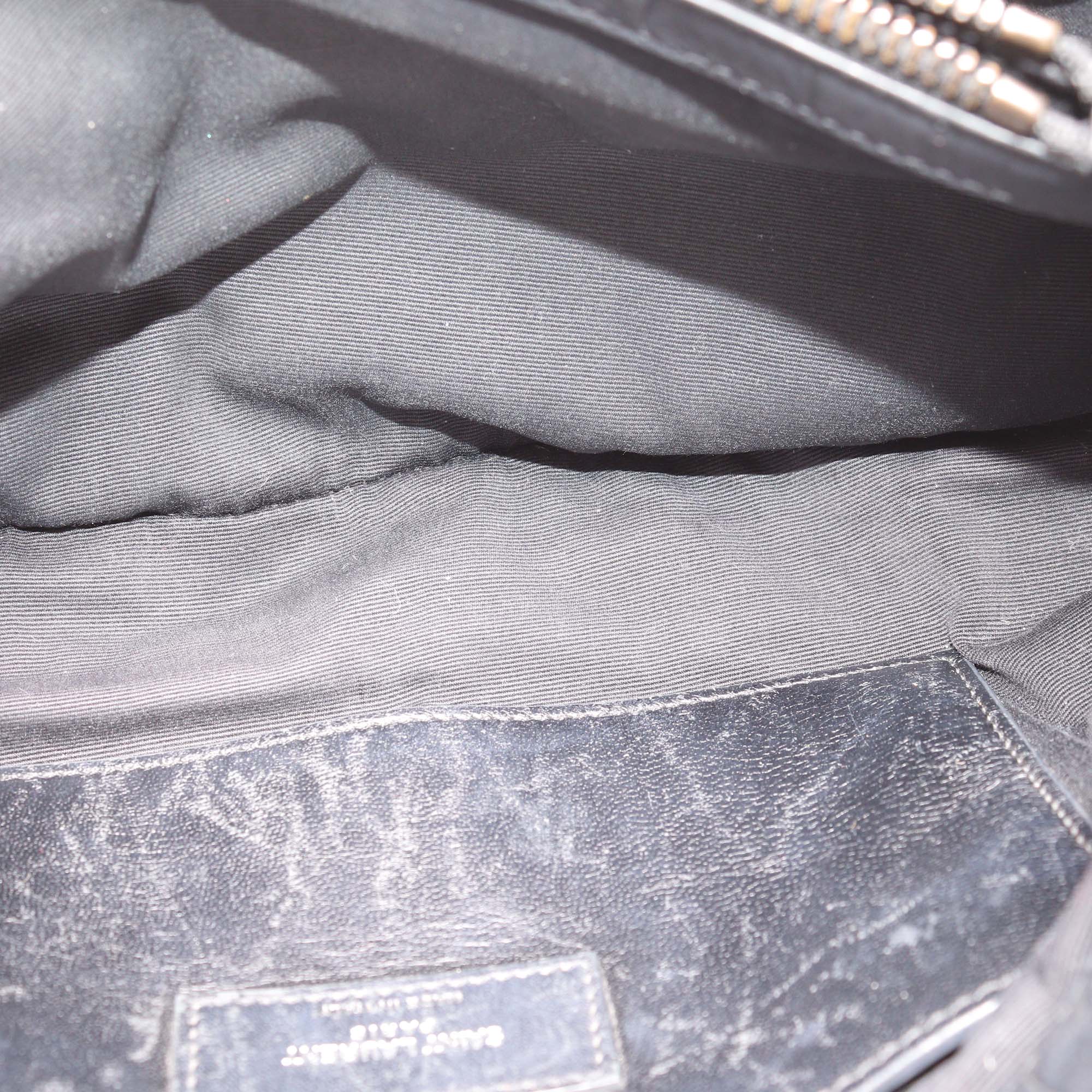 Saint Laurent Croc Embossed Leather West Hollywood Shoulder Bag