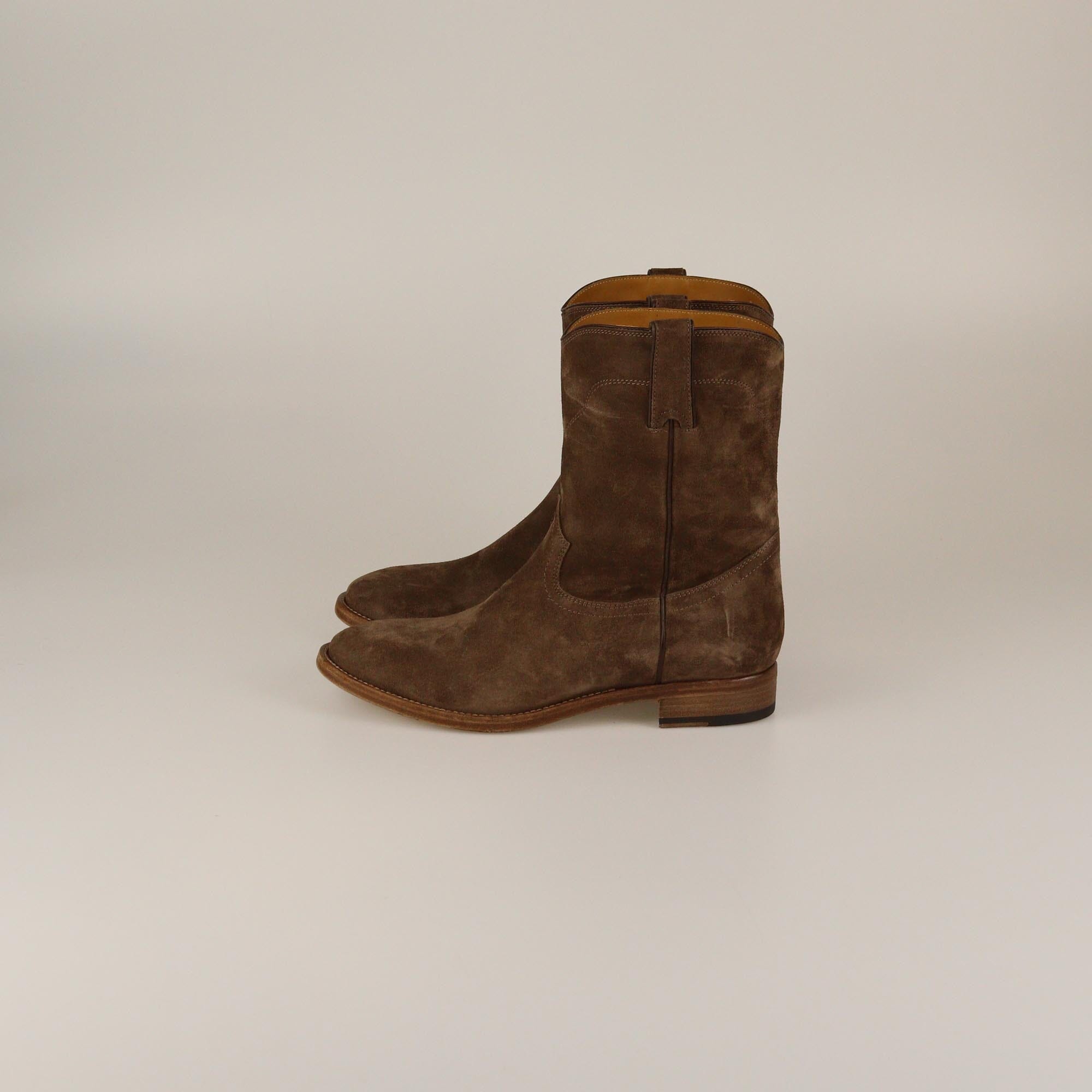Ralph Lauren Brown Mid Ankle Boots Womens Ralph Lauren