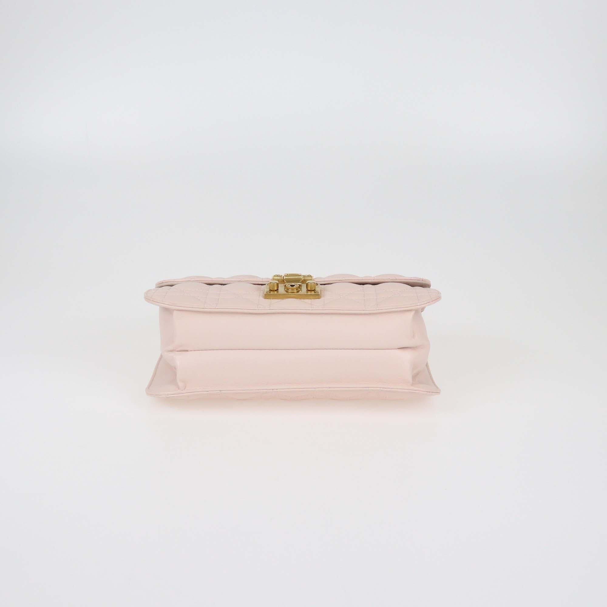 Christian Dior Pink Cannage Medium DiorAddict Flap Bag Womens Christian Dior