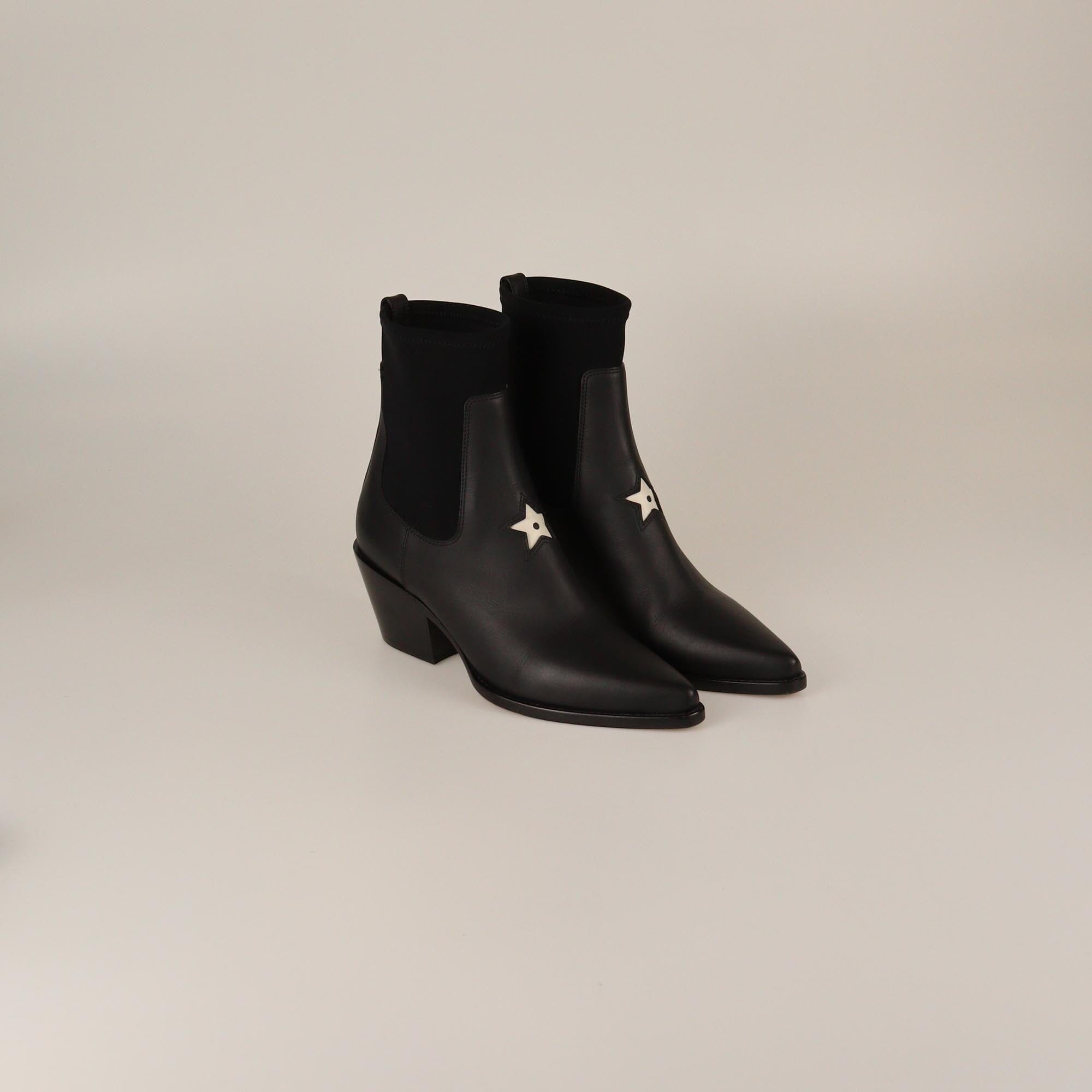 Christian Dior Black L.A Ankle Boots Womens Christian Dior