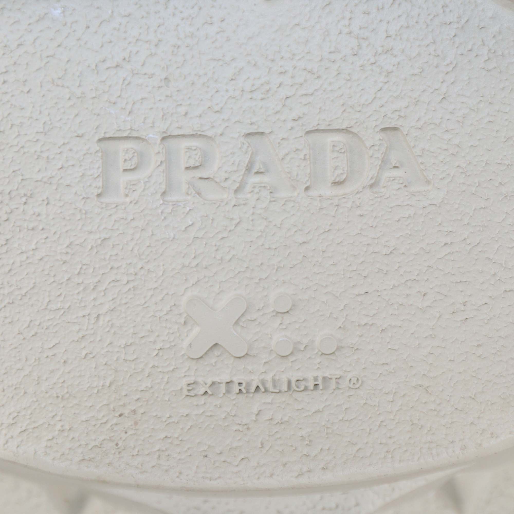 Prada Beige Leather and Nylon Monolith Combat Boots