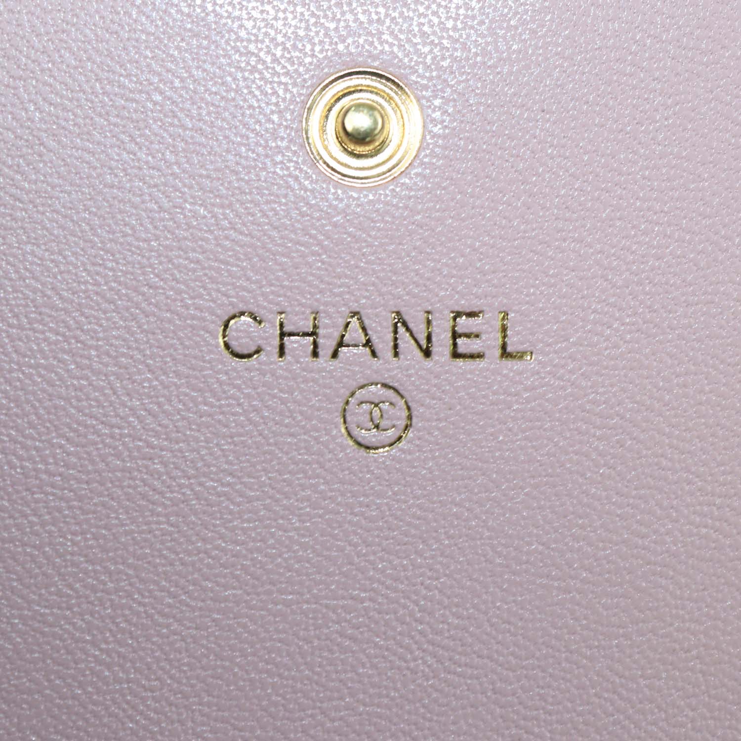 Chanel Mauve Pink Quilted Leather Mademoiselle Flat Wallet