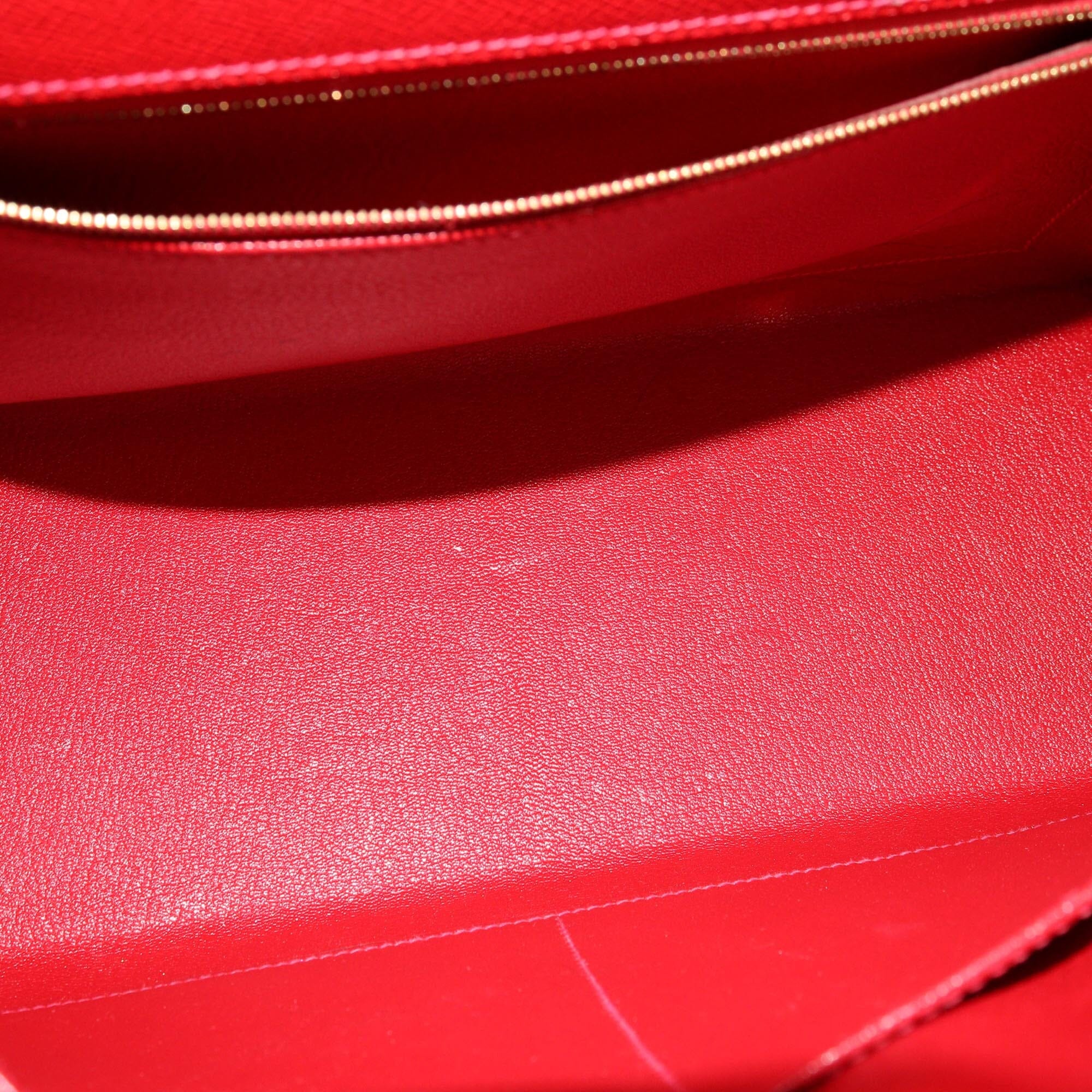 Hermes Rouge Casaque Epsom Gold Hardware Kelly Sellier 35 Bag Womens Hermes