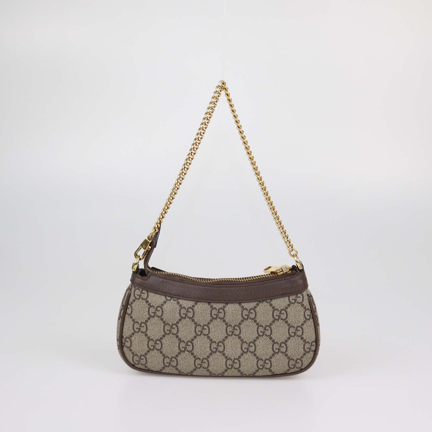 Gucci Beige/Ebony GG Supreme Canvas Mini Ophidia Bag
