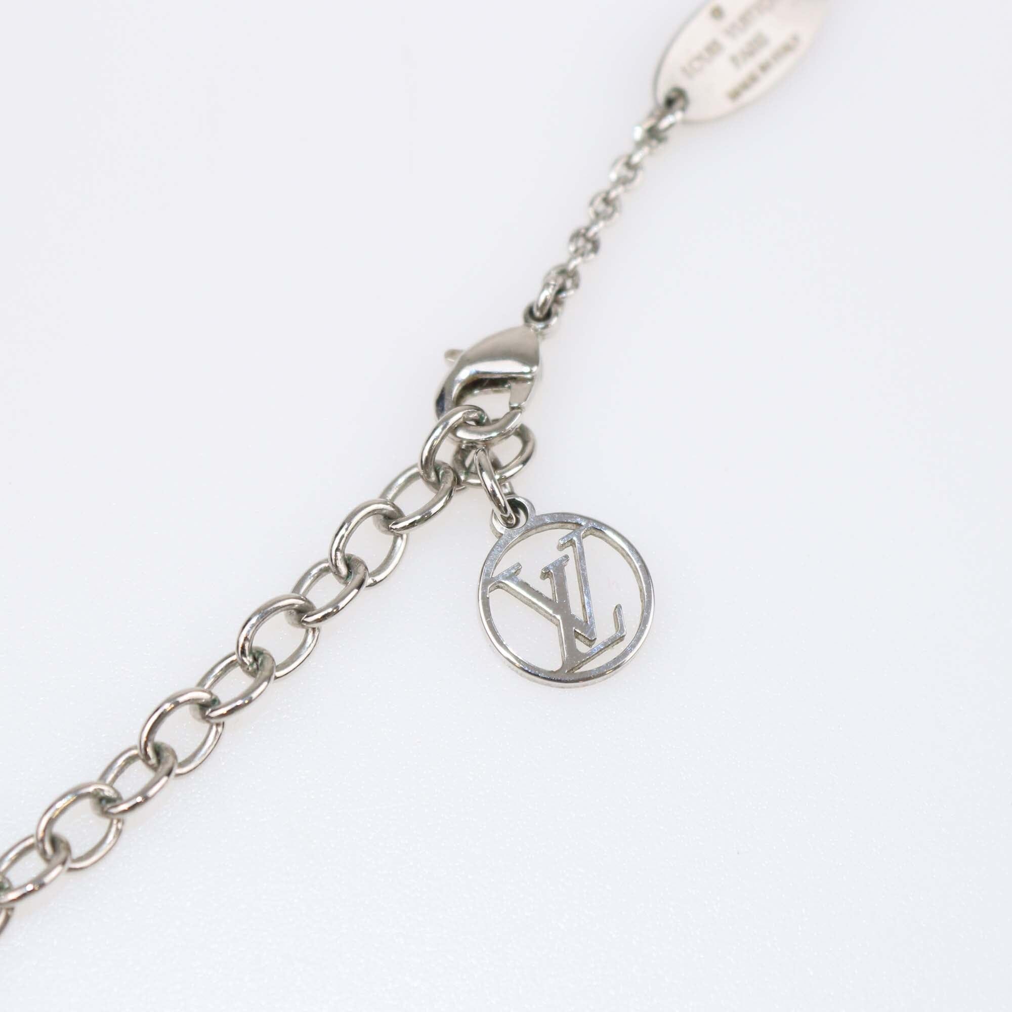 Louis Vuitton Palladium Finish Essential V Supple Necklace Womens Louis Vuitton