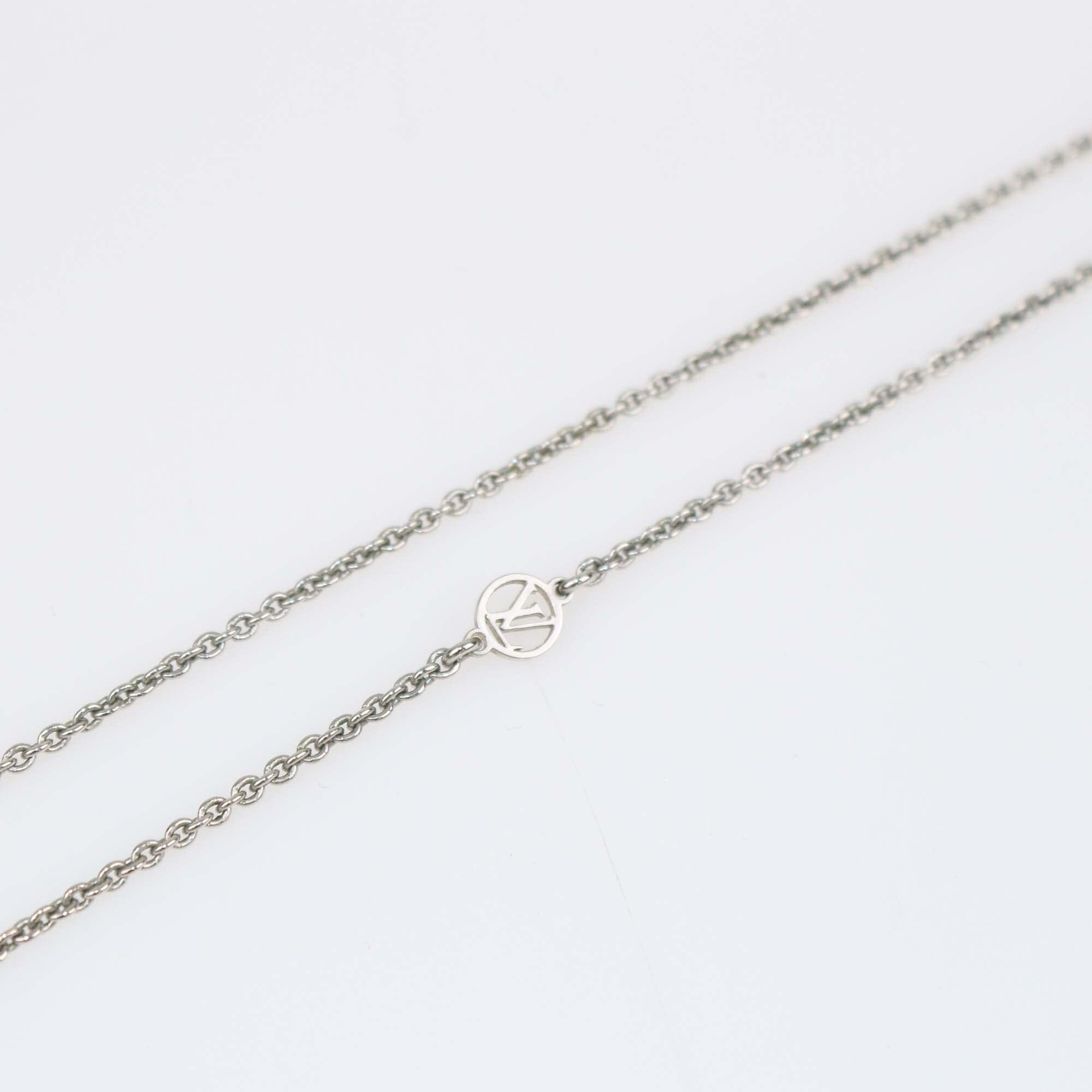 Louis Vuitton Palladium Finish Essential V Supple Necklace Womens Louis Vuitton