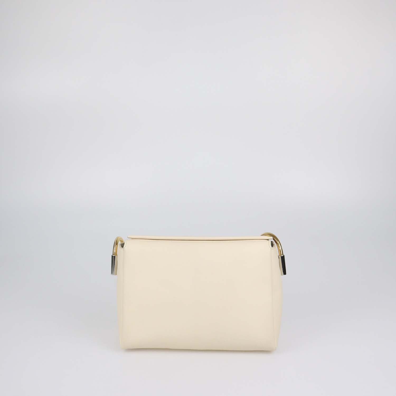 Marni Cream Leather Medium Toggle Shoulder Bag