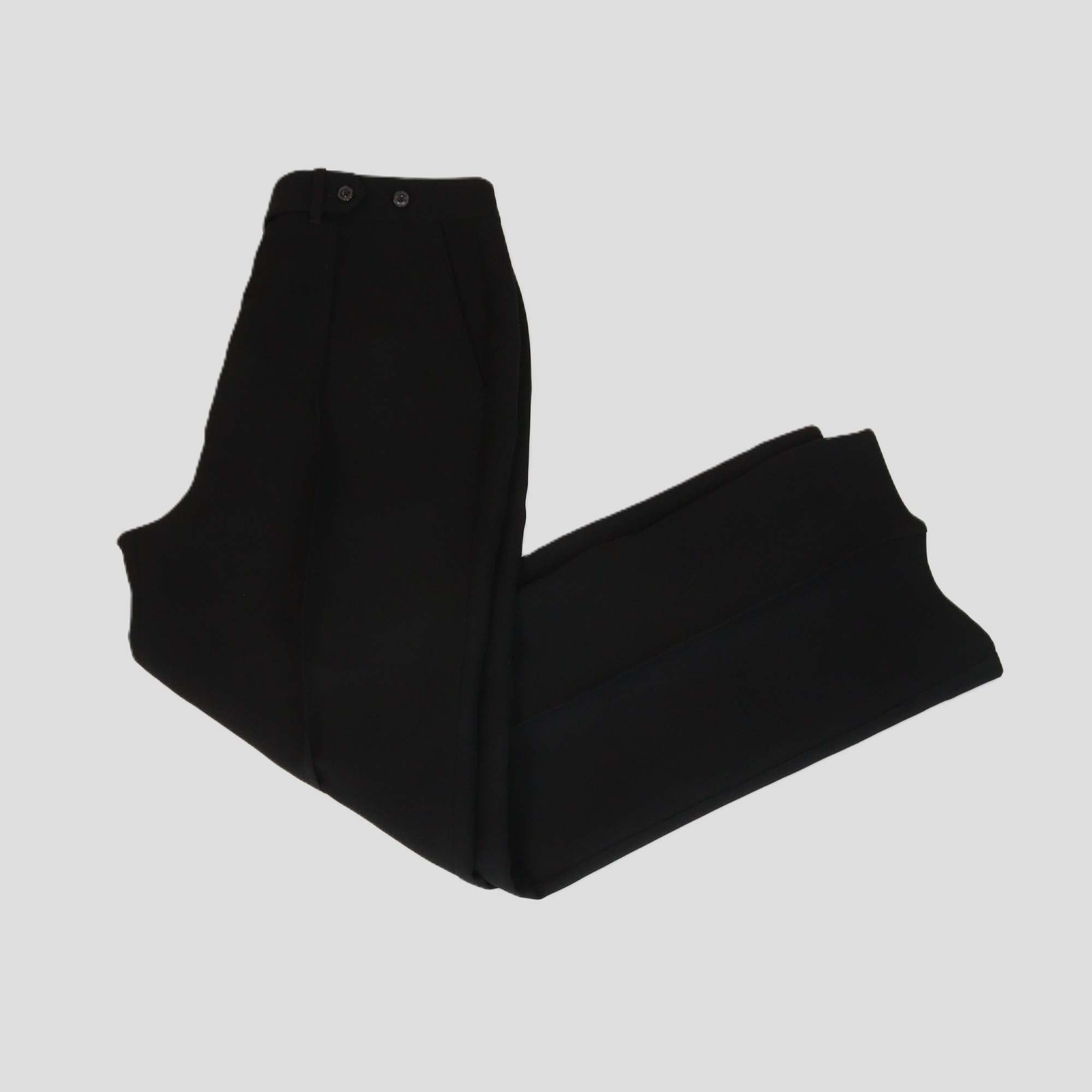 3.1 Phillip Lim Black Triacetate Wide Leg Trousers