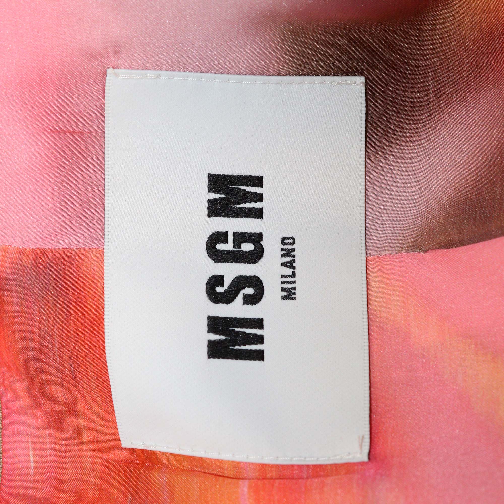 MSGM Milano Beige Viscose Double Breasted Blazer