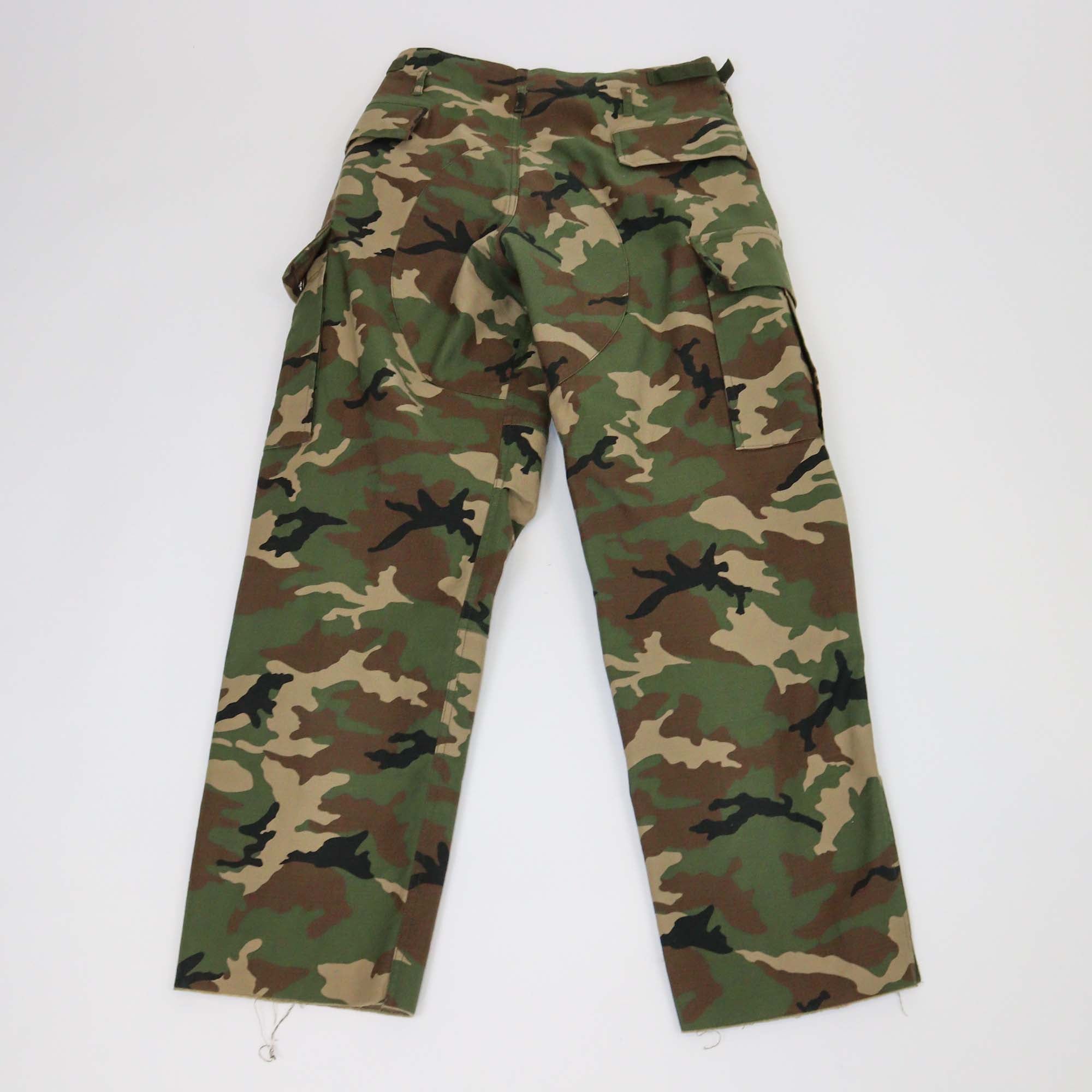Dolce & Gabbana Green Cotton Camouflage Cargo Pants