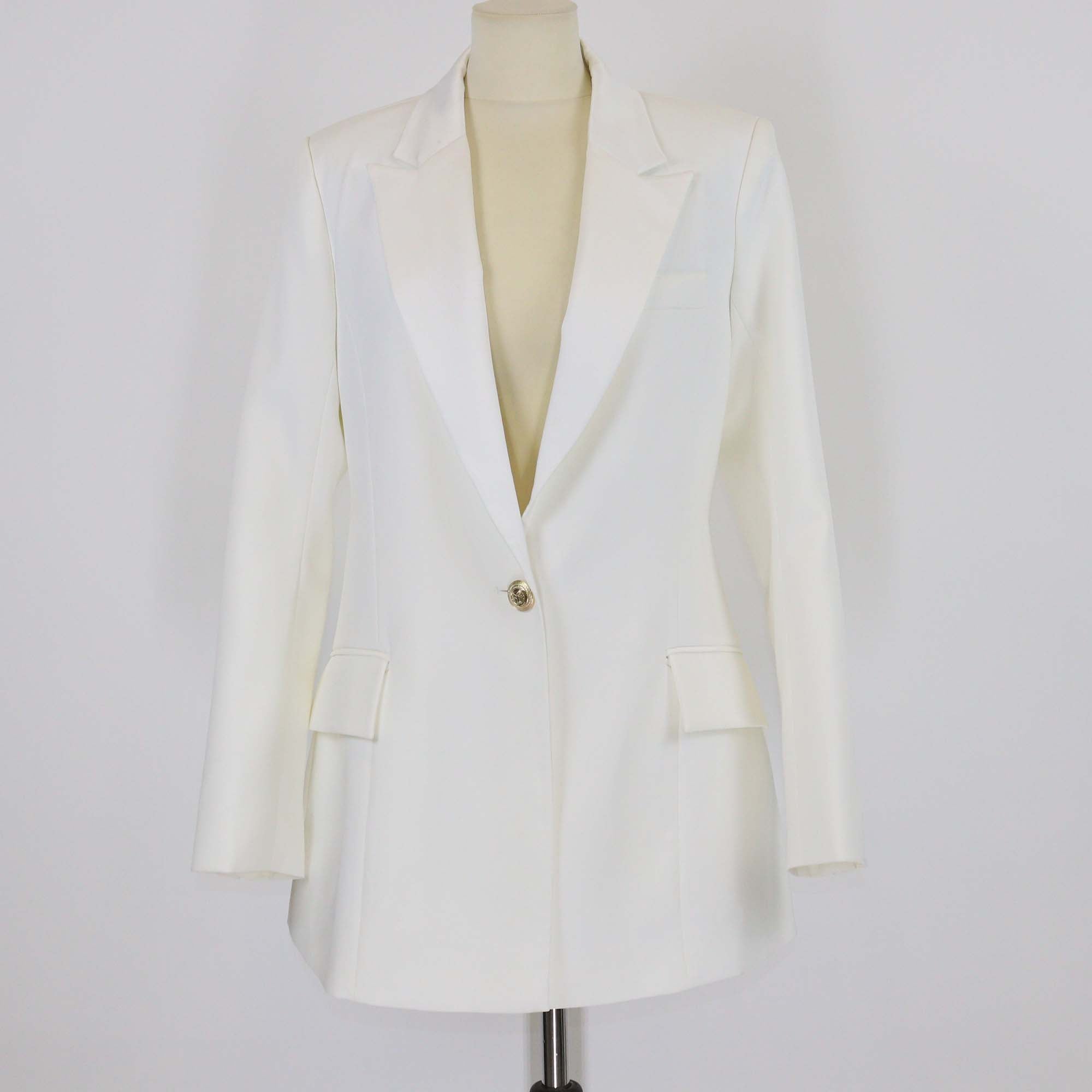 Retrofete White Single Breasted Kristen Blazer