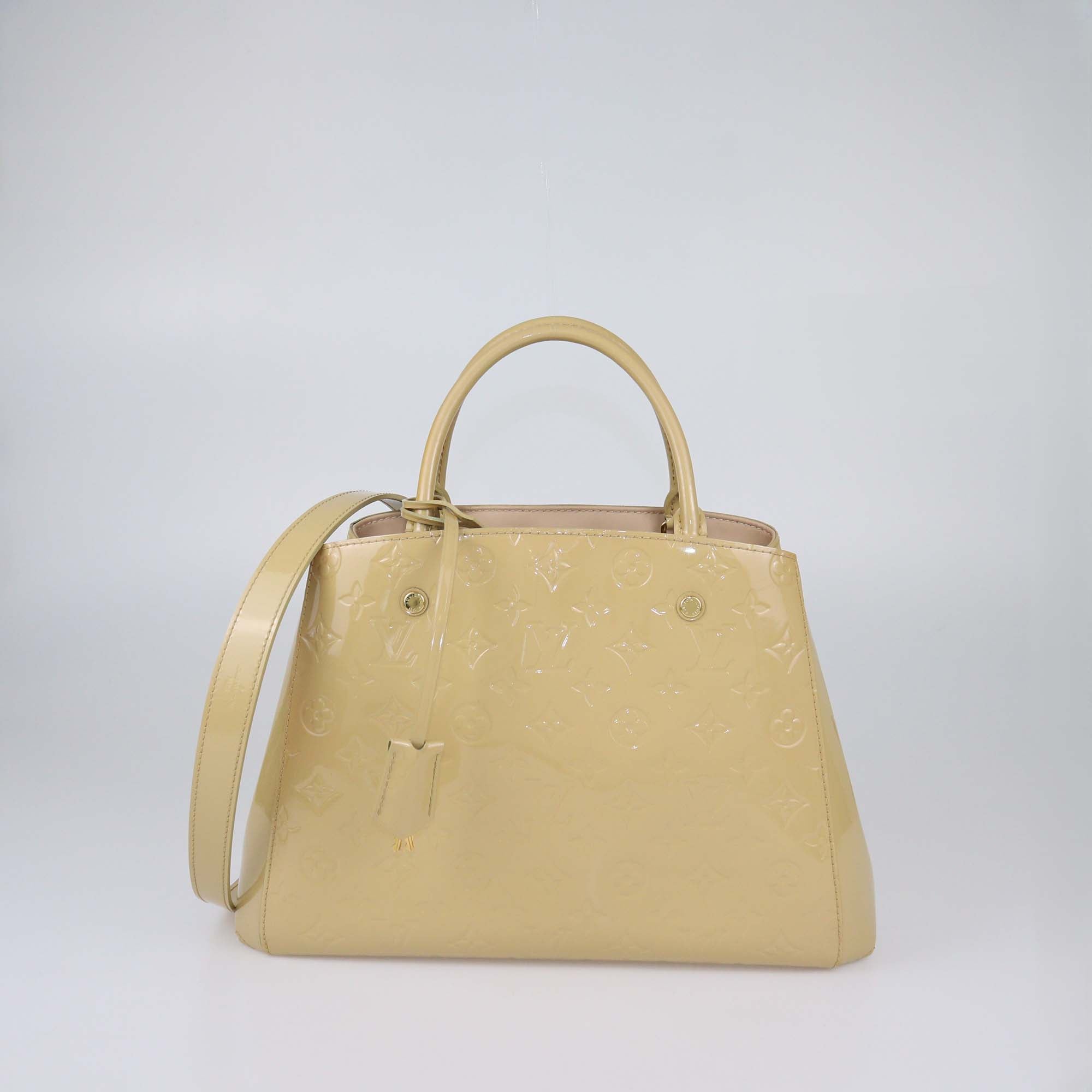 Louis Vuitton Dune Monogram Vernis Montaigne MM Bag